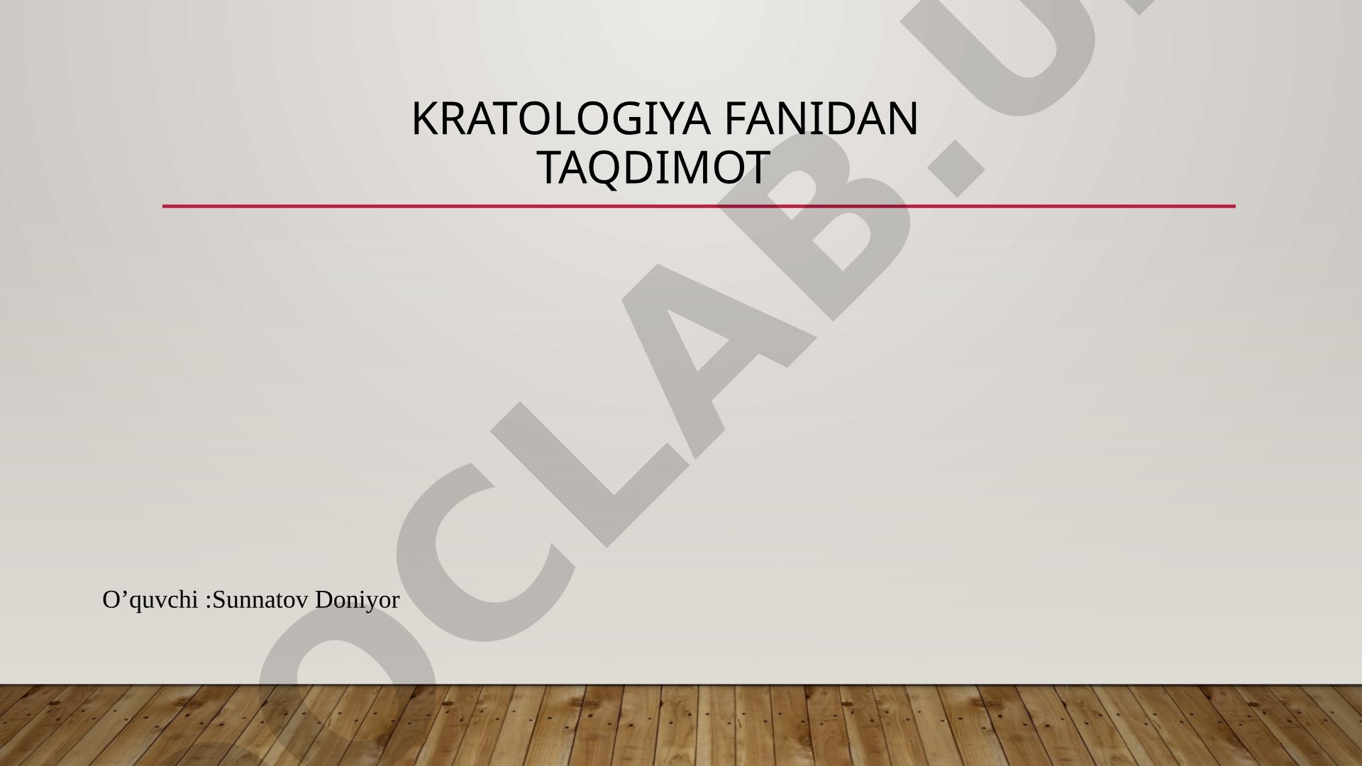 Hokimiyat haqida taqdimot