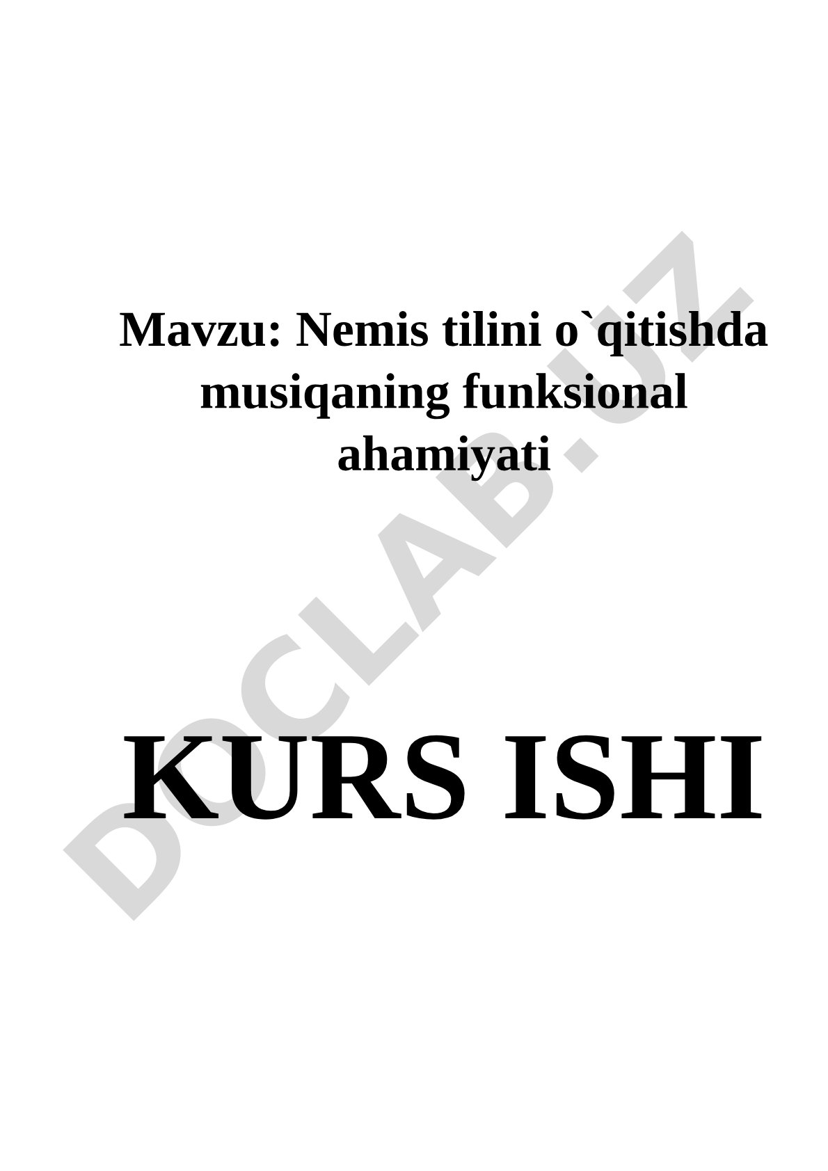 Nemis tilini o'qitishda musiqaning ahamiyati