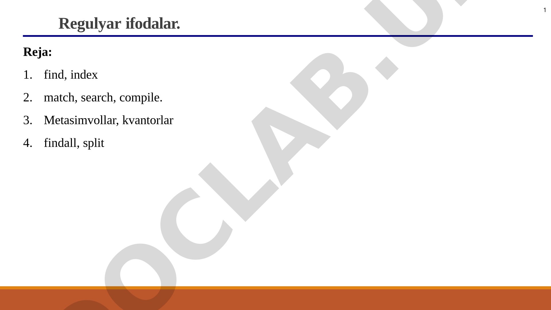 Regulyar ifodalar qo'llanmasi