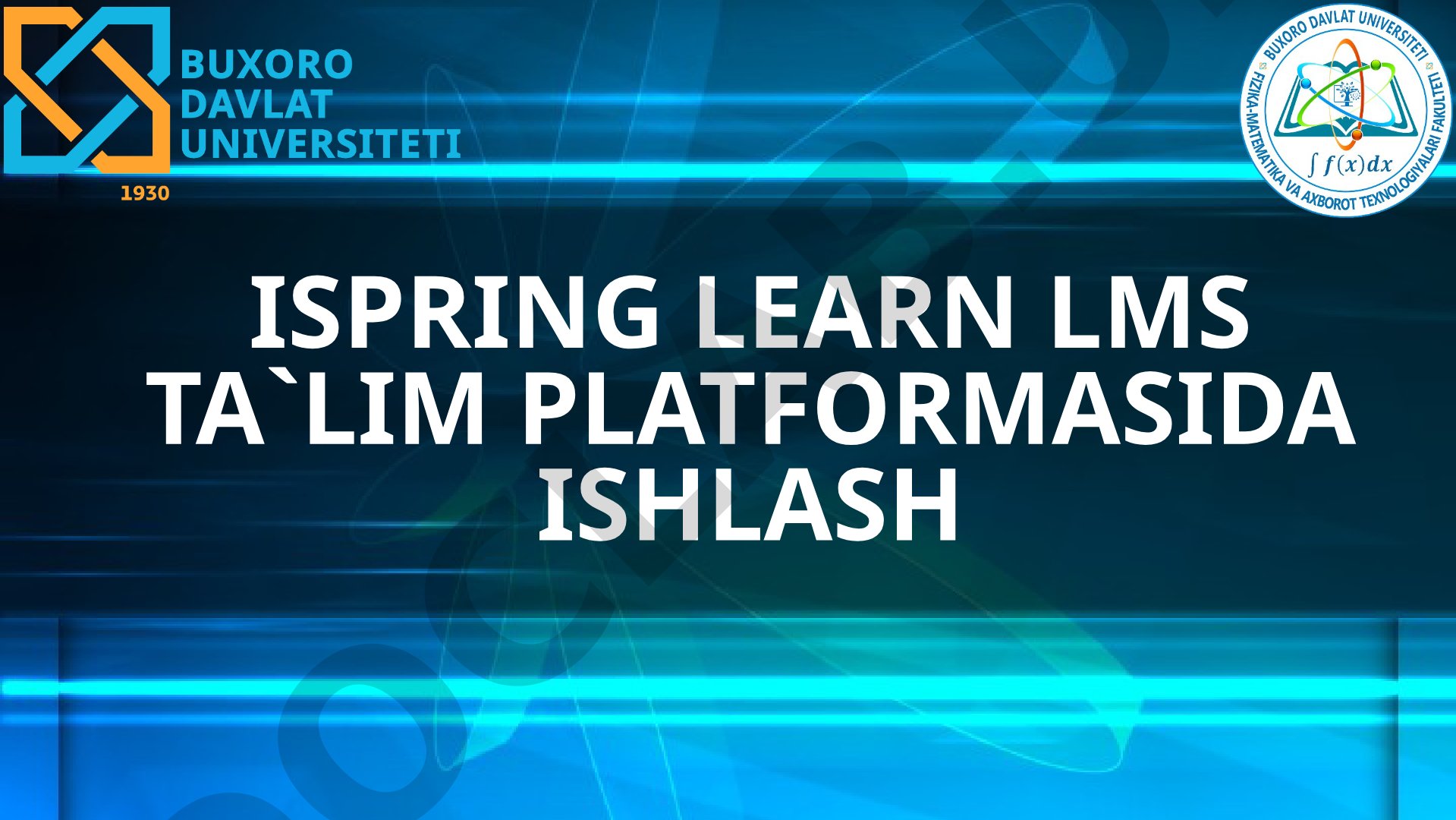 iSpring Learn LMS ta'lim platformasida ishlash