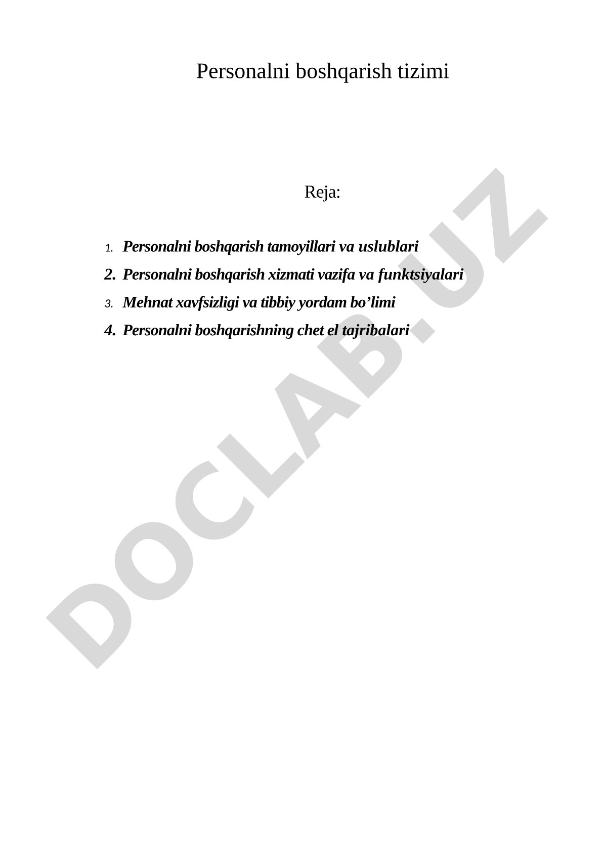 Personalni Boshqarish Tizimi