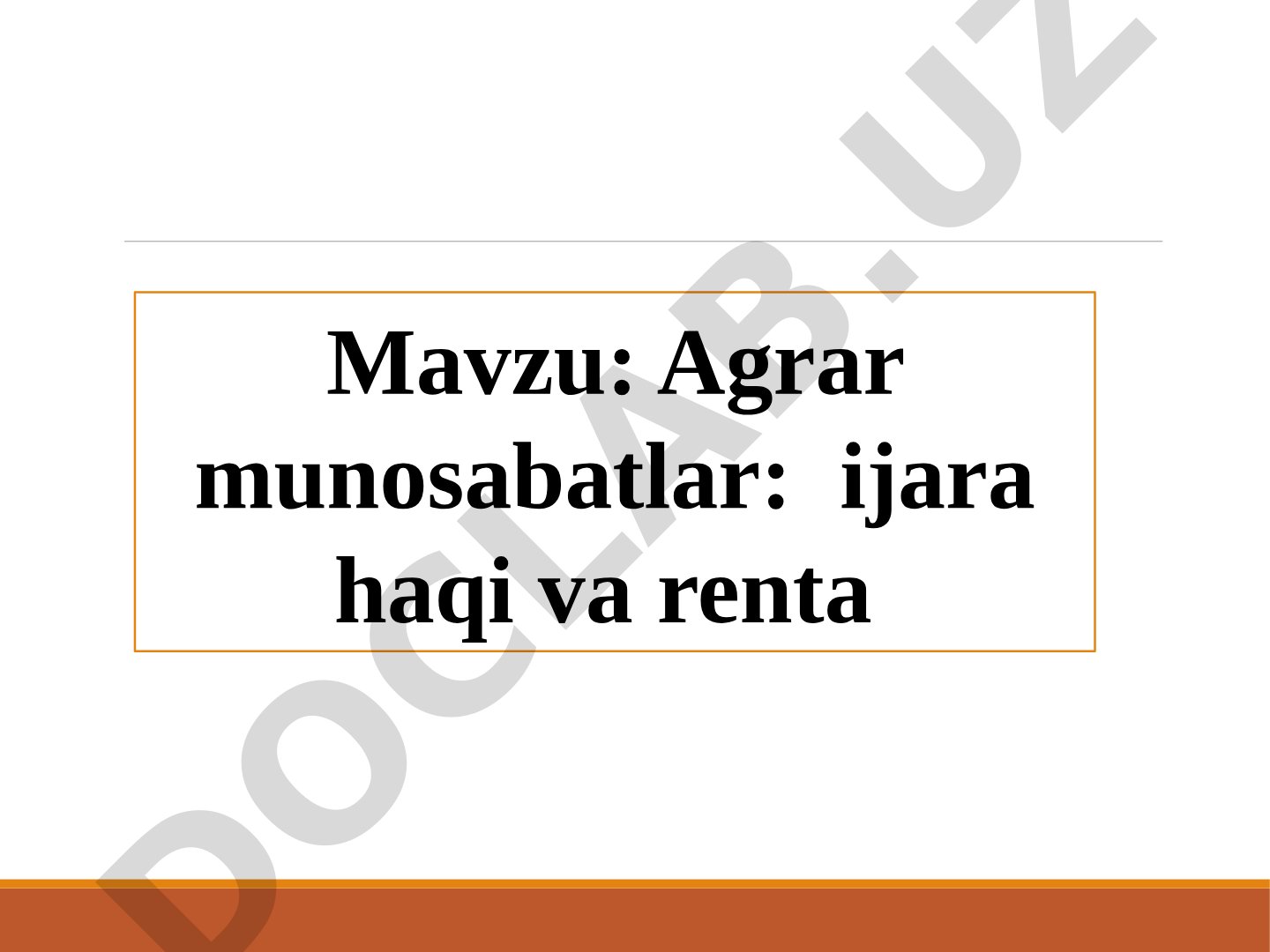 Agrar Munosabatlar Tadqiqoti