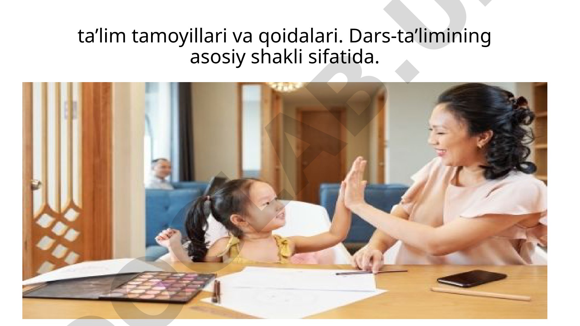 Ta'lim Tamoyillari Qo'llanmasi