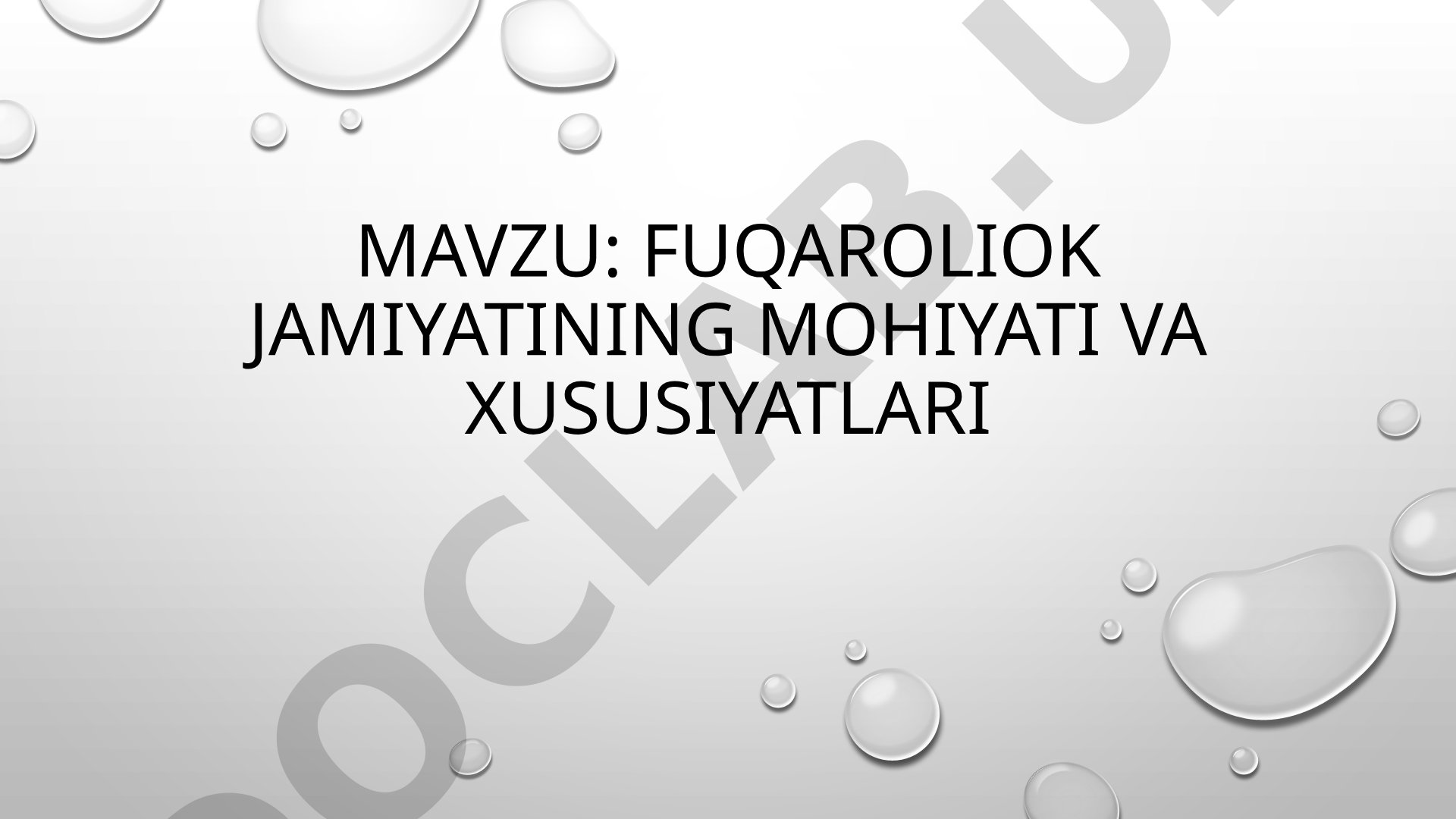Fuqarolik Jamiyati Tahlili
