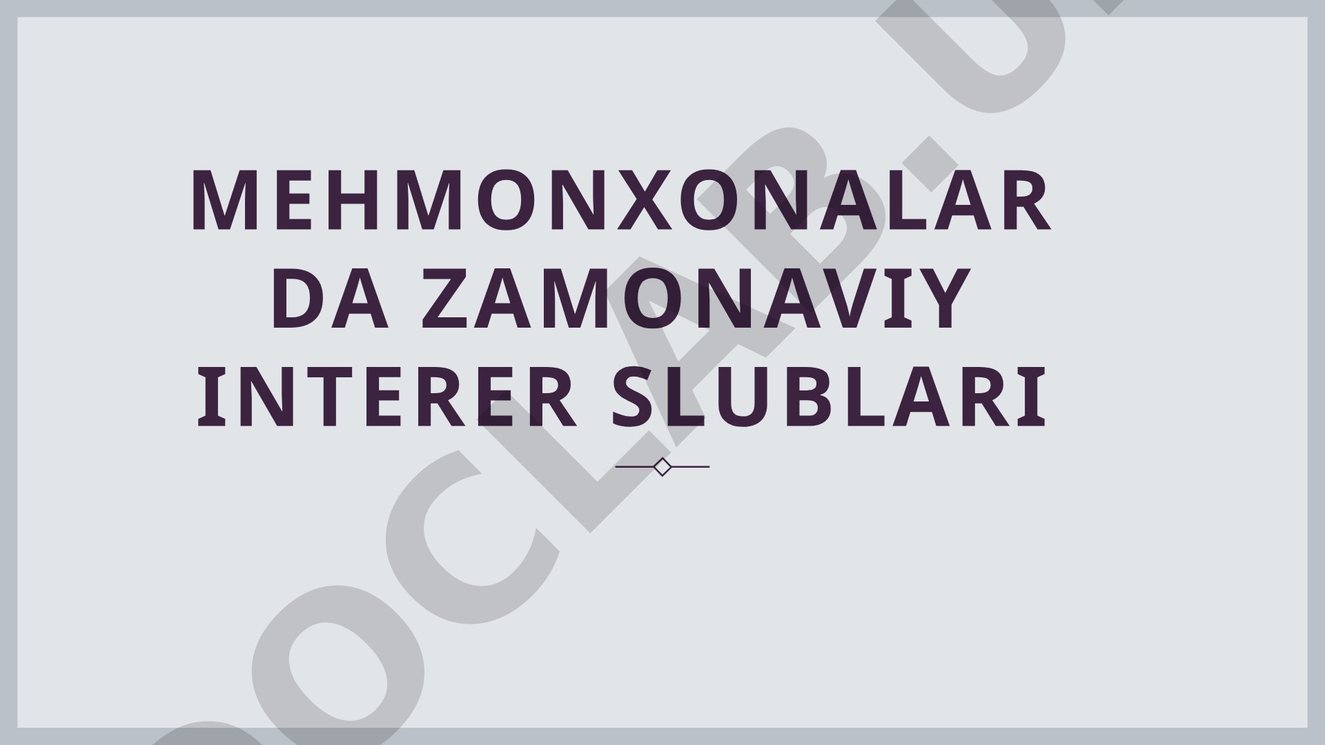 Mehmonxona Interer Dizayni