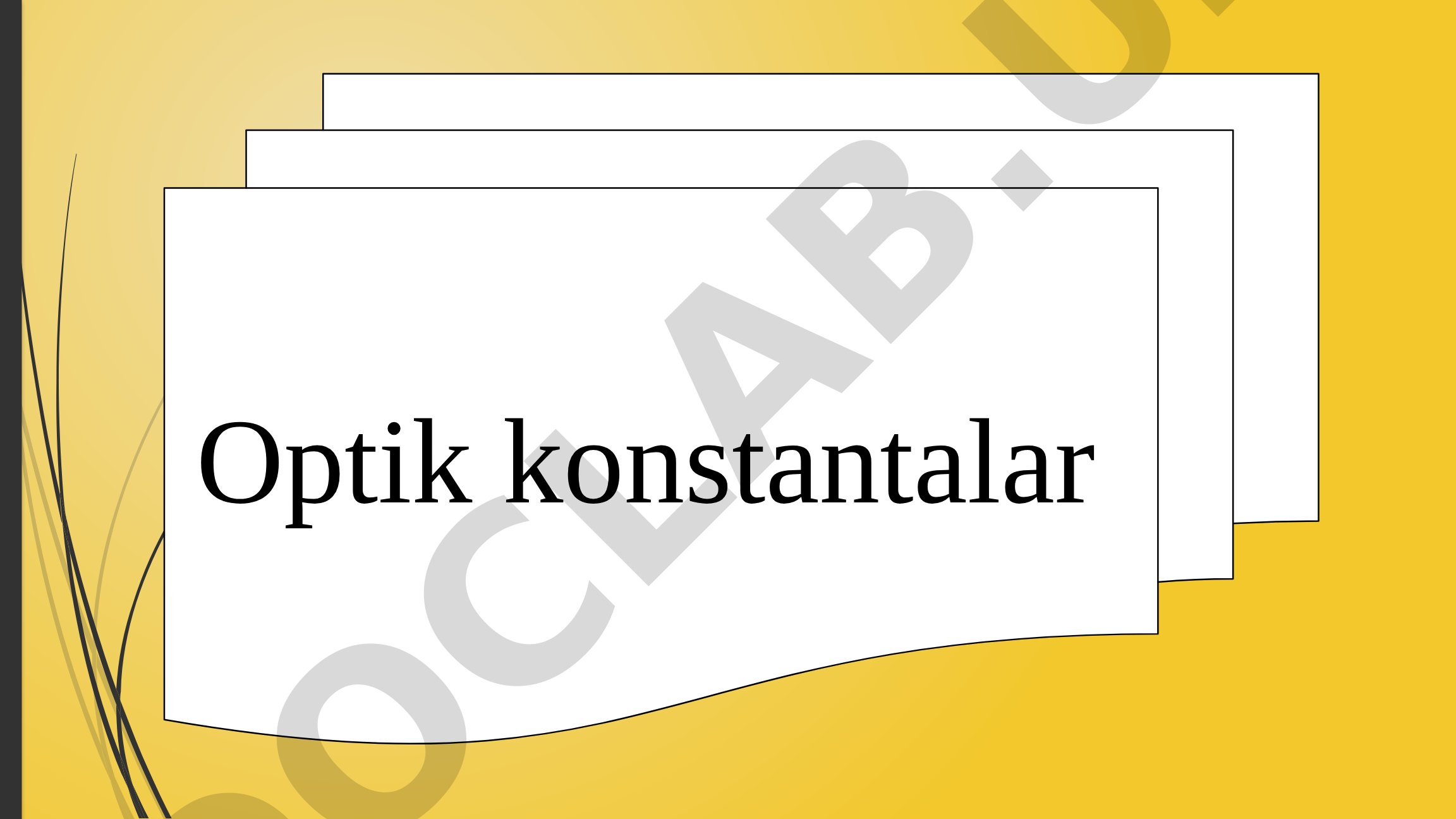 Optik konstantalar va xossalari