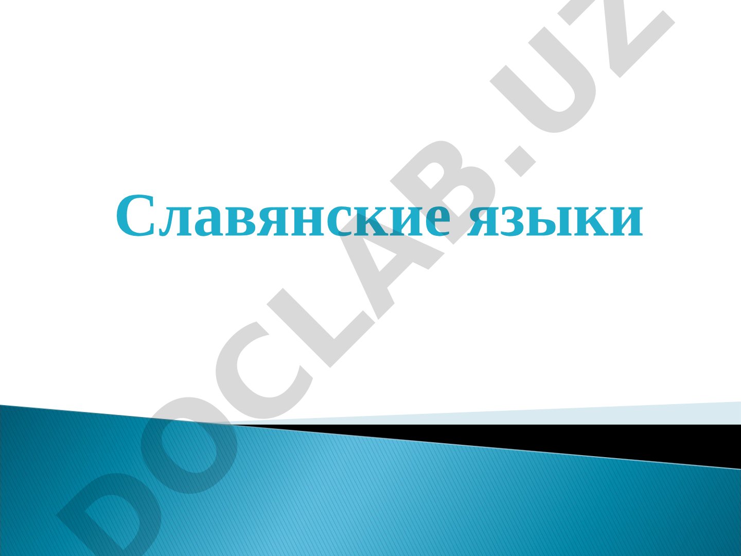 Slavyan tillari haqida ma'lumot