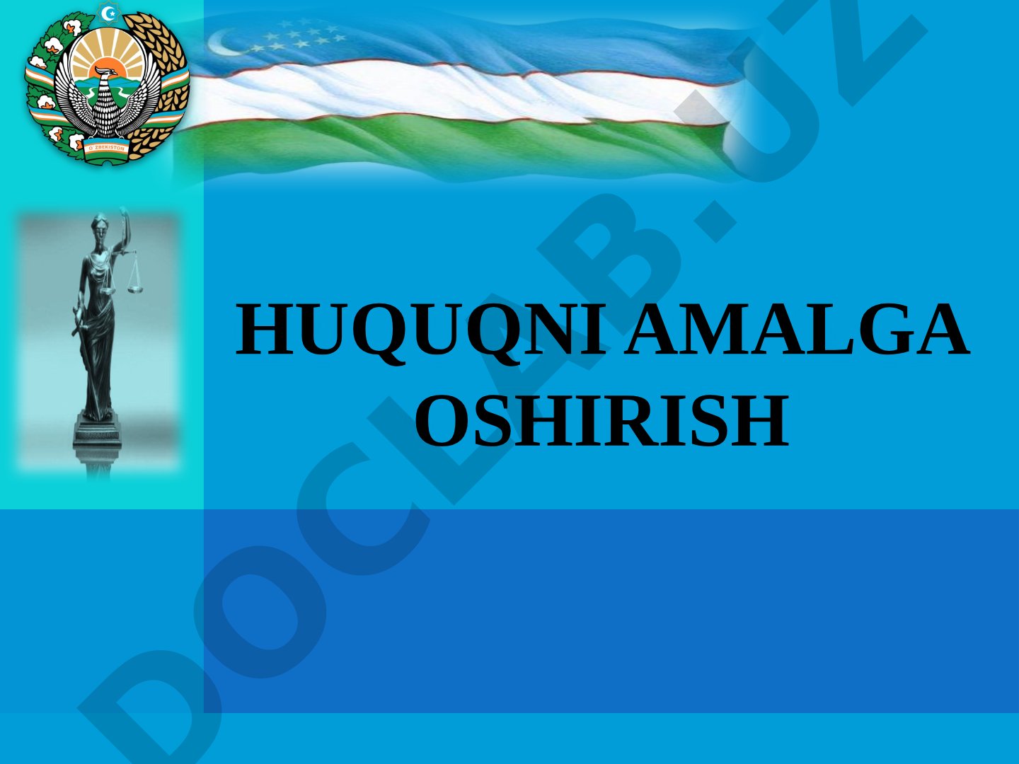 Huquqni amalga oshirish tushunchasi va shakllari