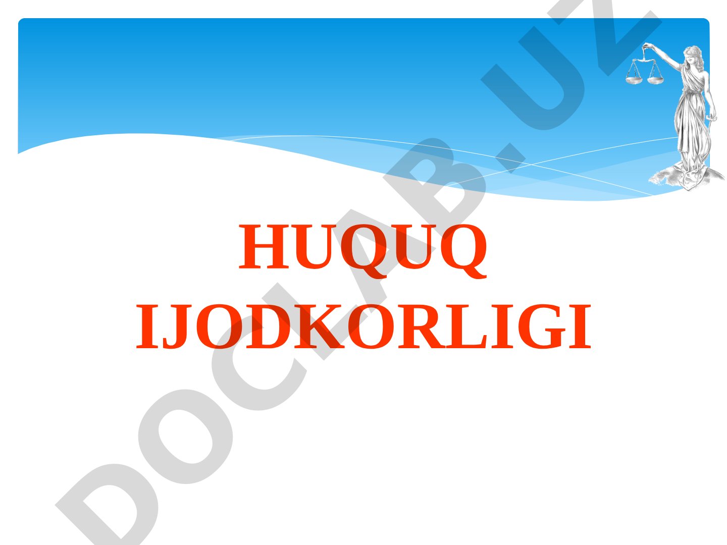 Huquq ijodkorligi turlari va jarayoni