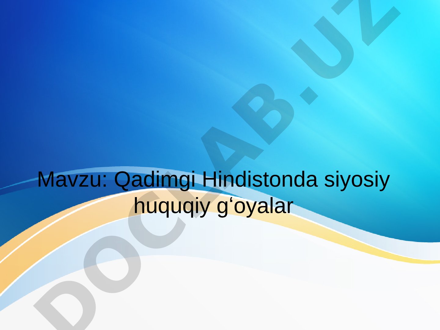 Qadimgi Hindiston siyosiy-huquqiy tizimlari