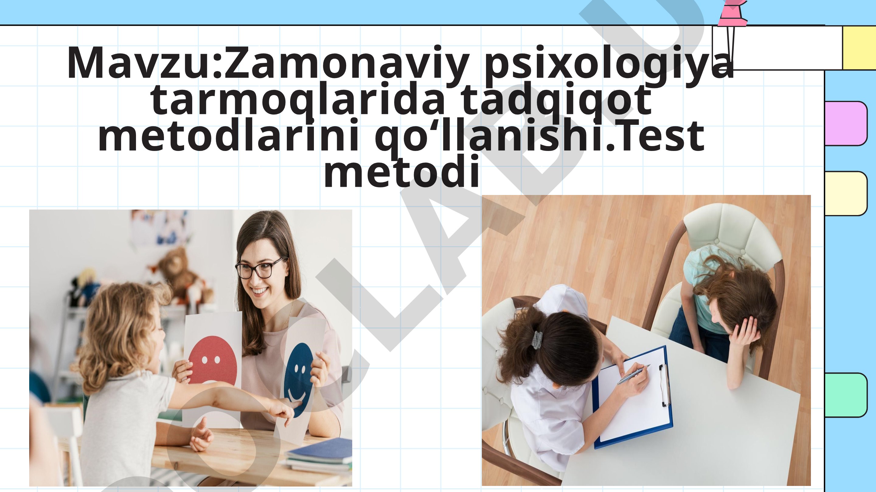 Psixologiya tadqiqot metodlari