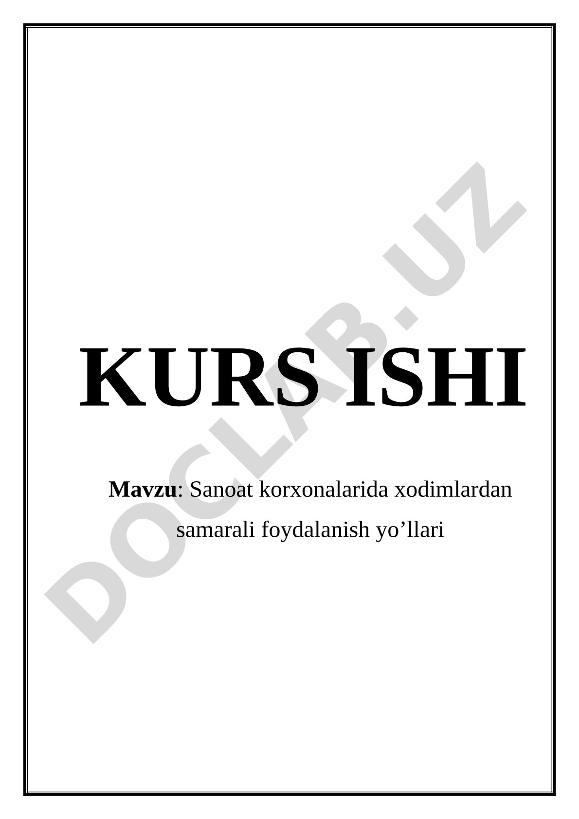 Sanoat korxonalarida xodimlardan samarali foydalanish yo'llari