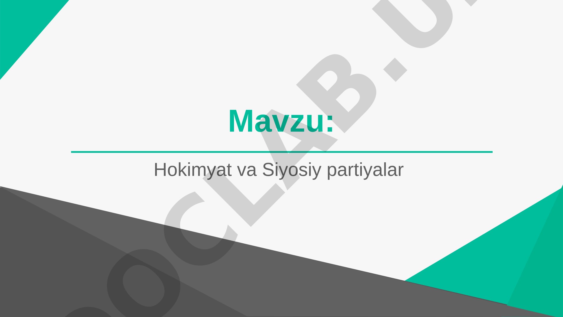 Siyosiy partiyalar tarixi