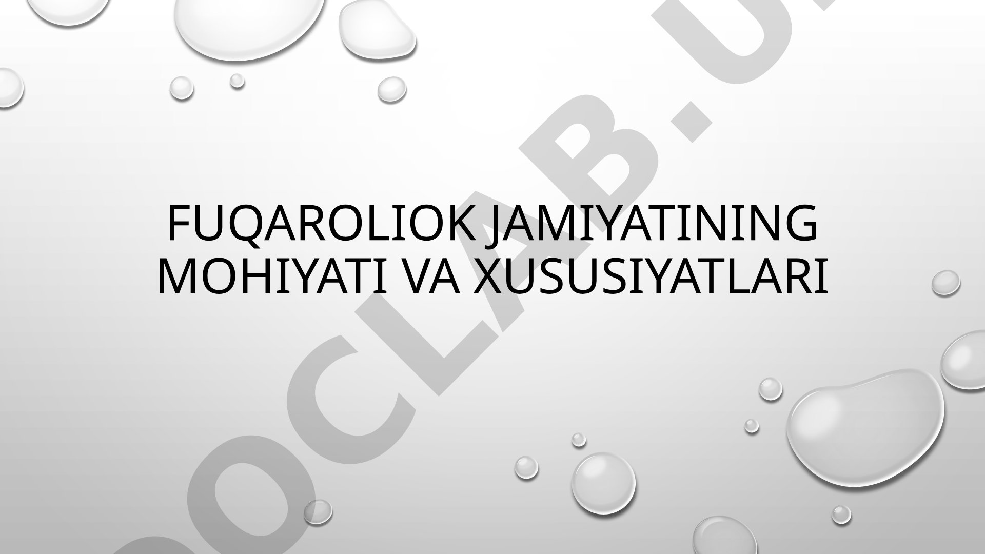 Fuqarolik Jamiyati Tahlili