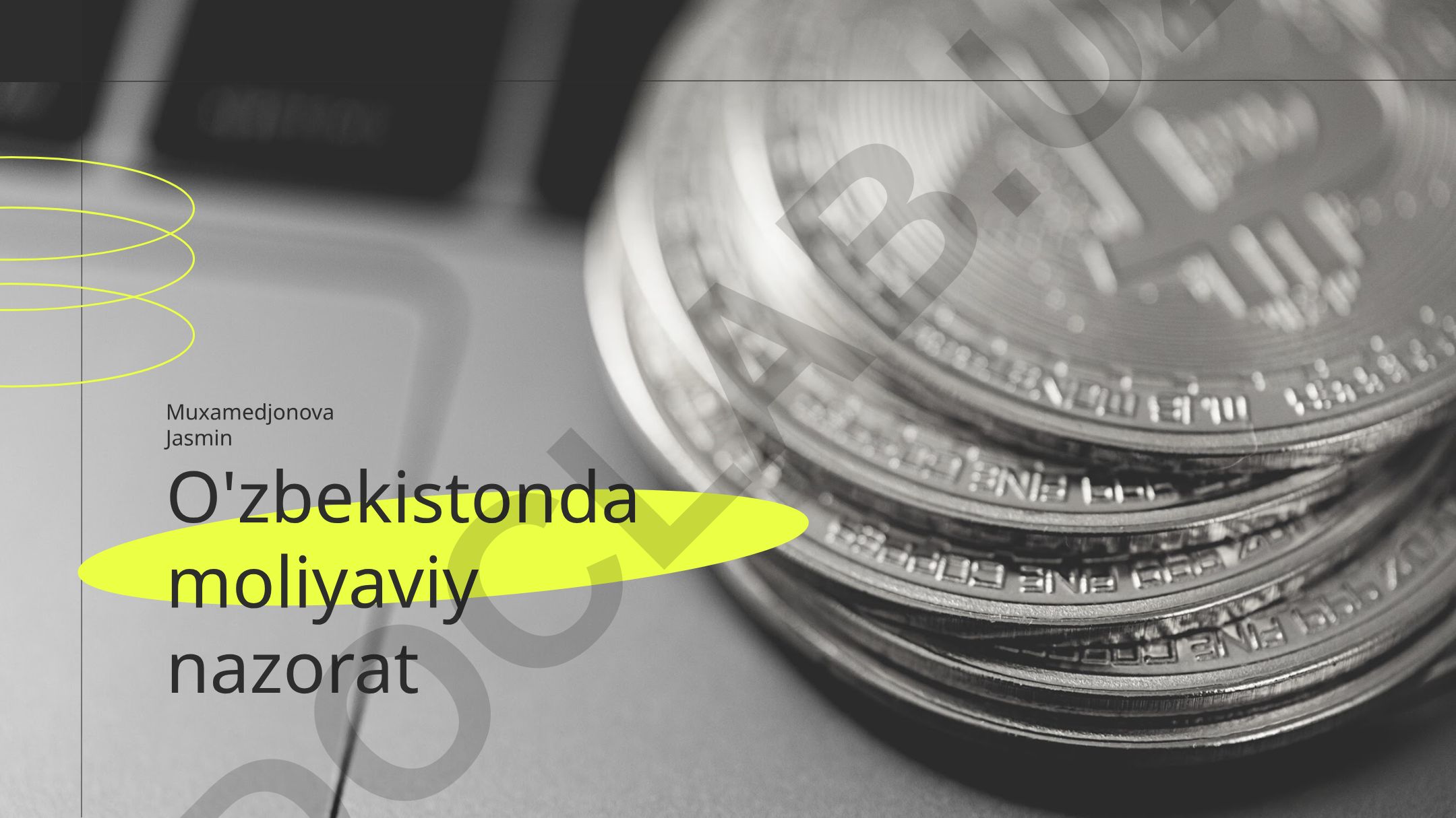 O'zbekistonda moliyaviy nazorat