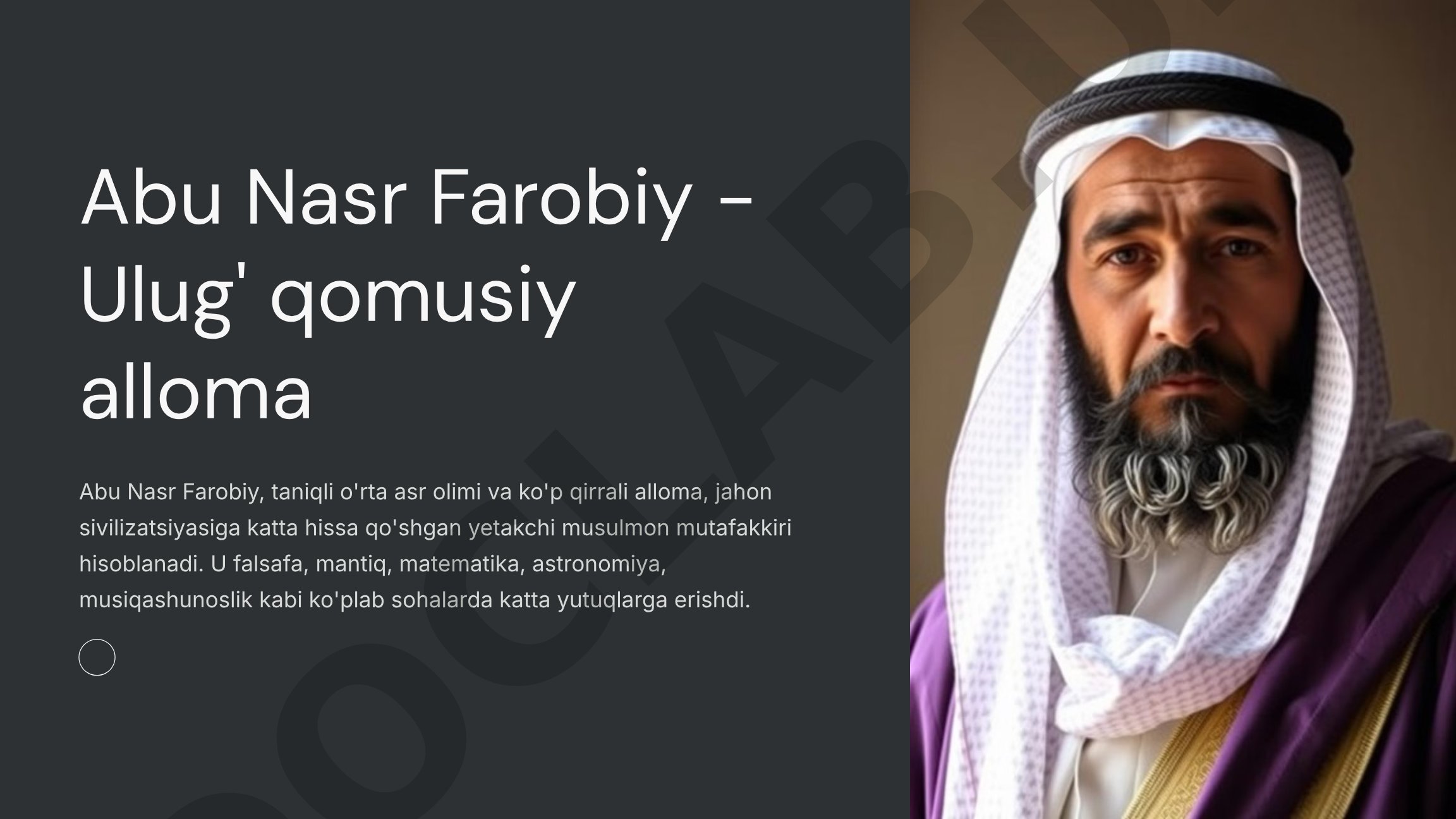 Abu Nasr Farobiy Biografiyasi
