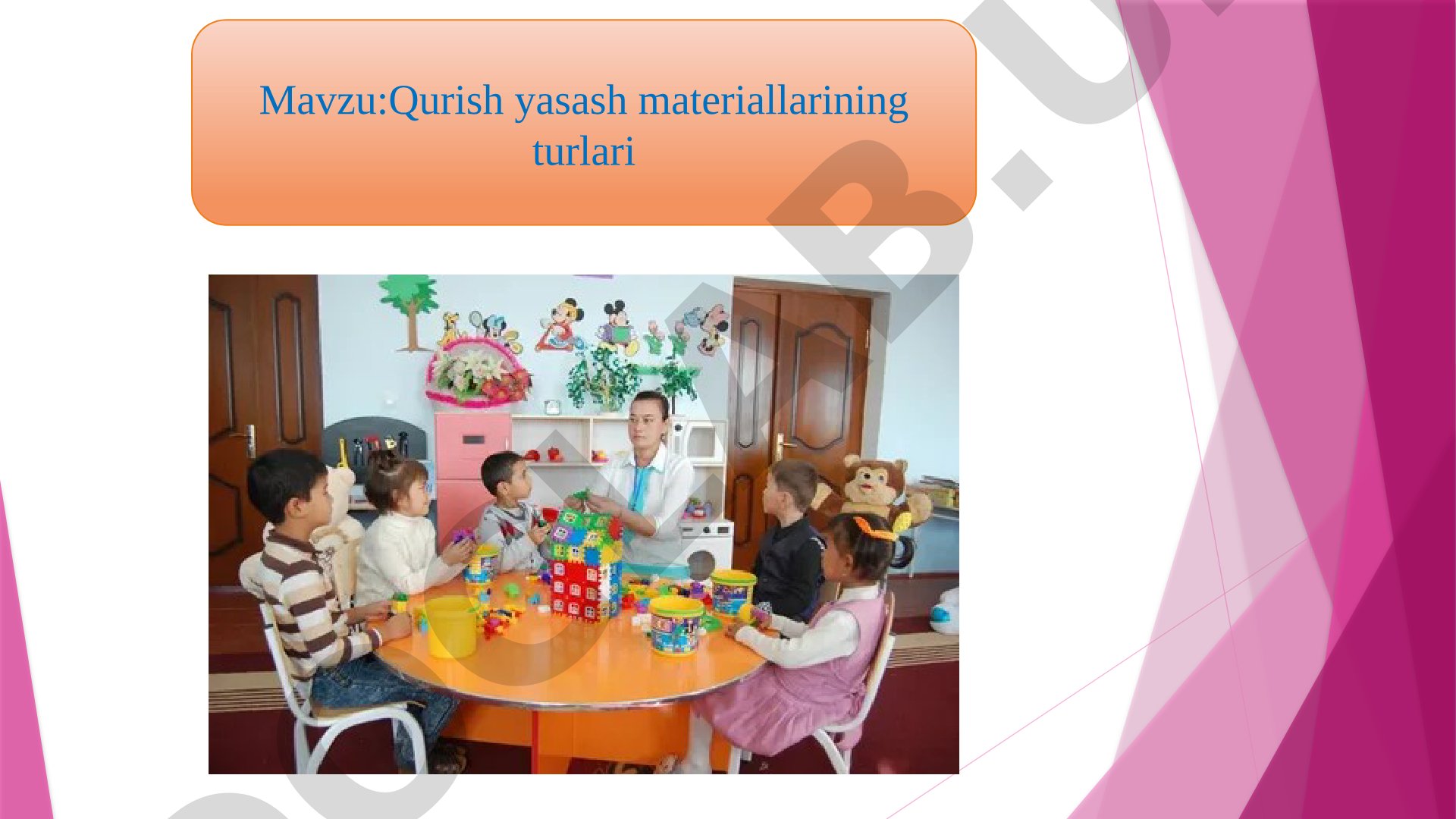Qurilish Materiallari Turlari