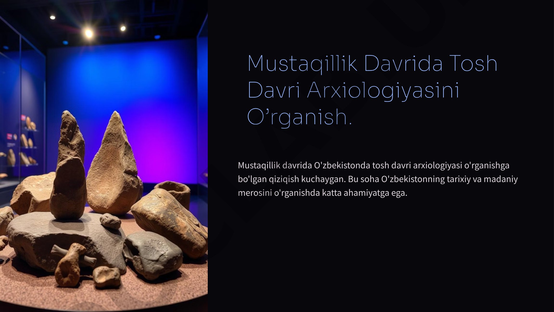 Mustaqillik Davrida Tosh Davri Arxiologiyasi