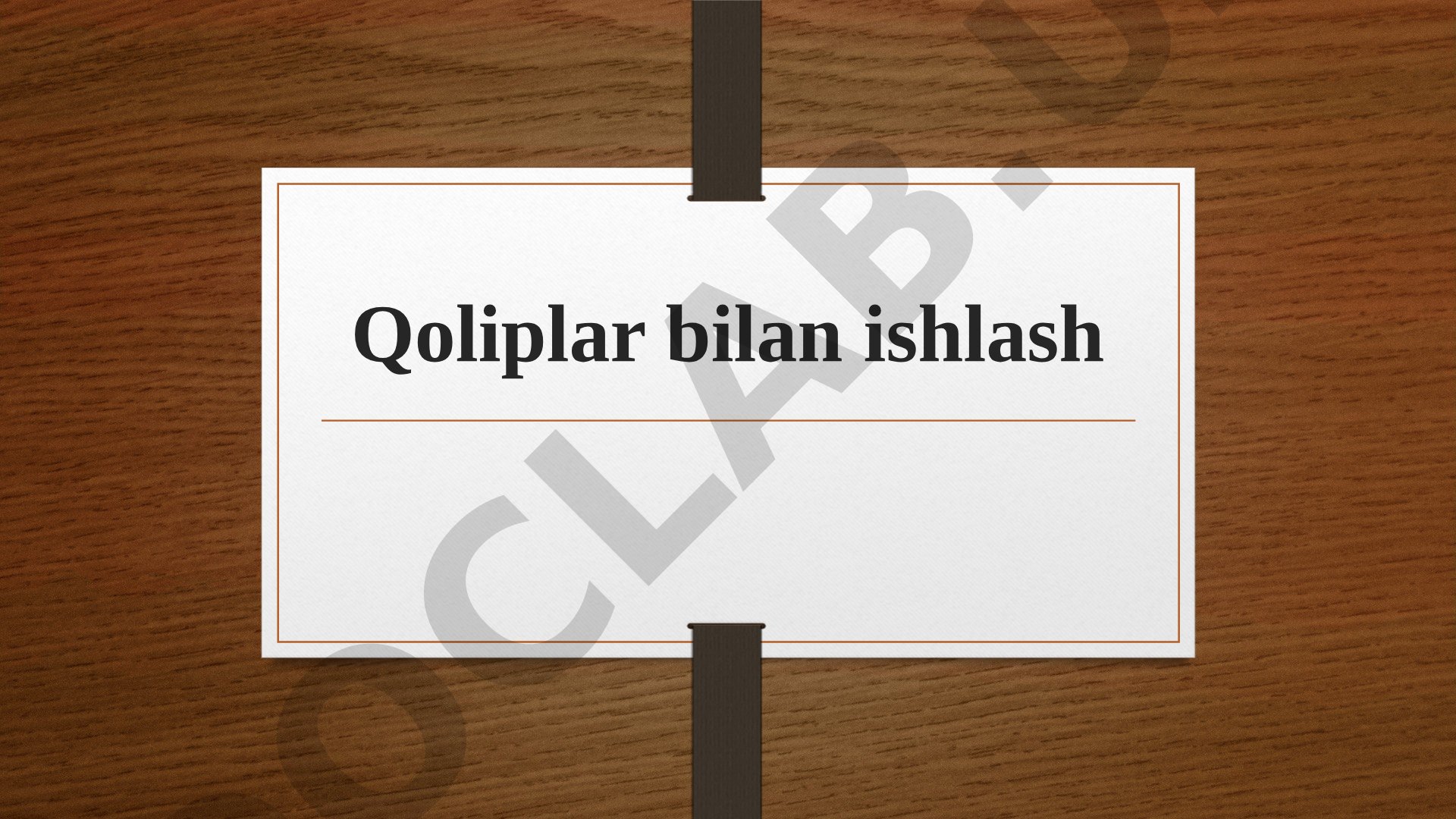 C# Generiklar Qo'llanmasi