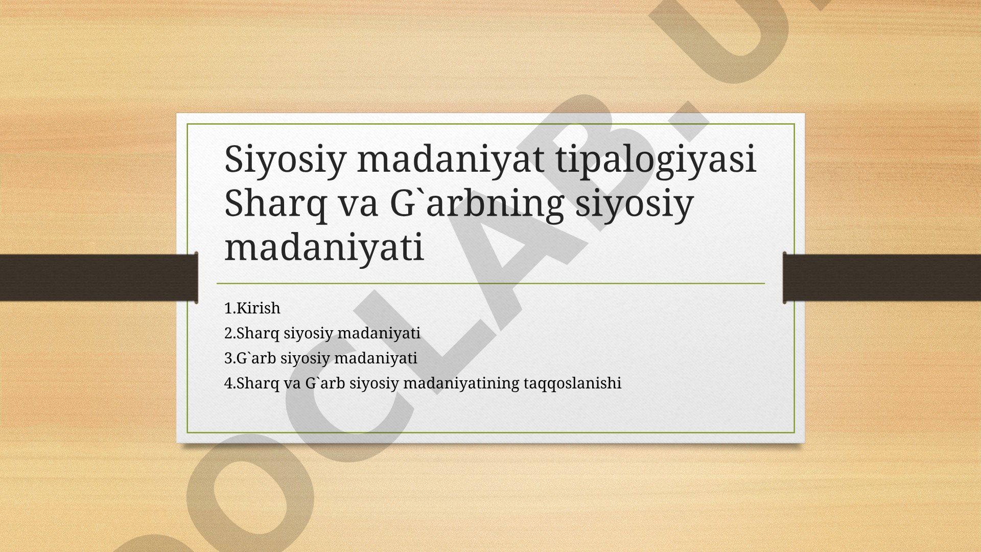 Siyosiy Madaniyat Taqqoslash Tadqiqoti