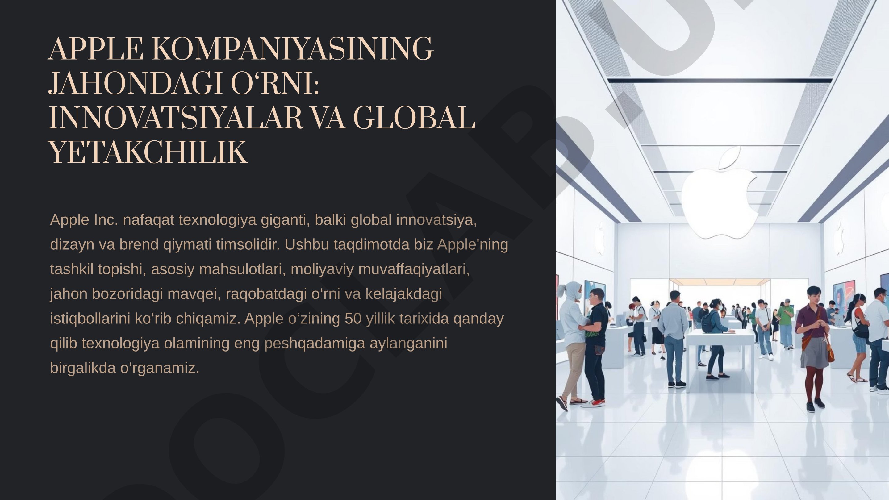 Apple kompaniyasi taqdimoti