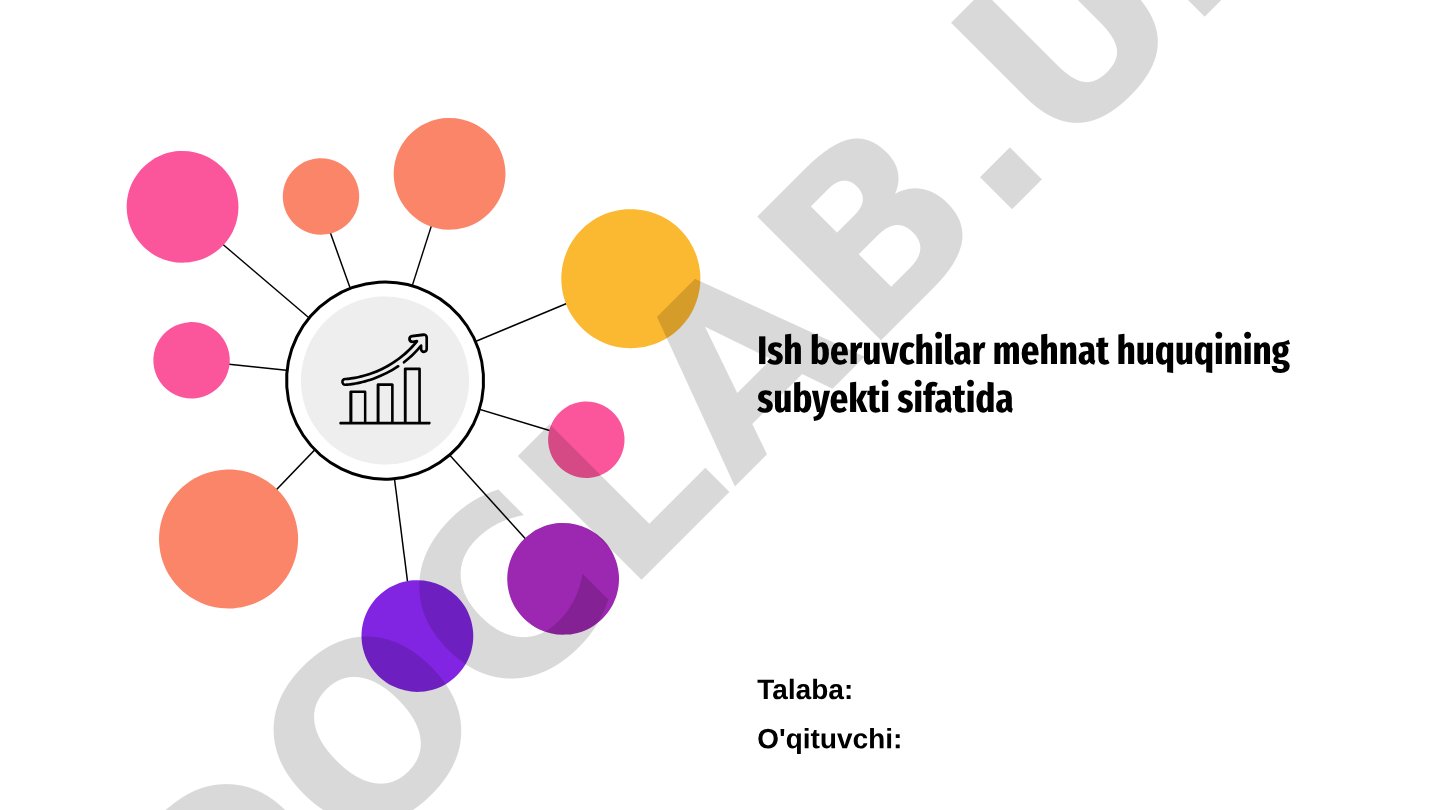 Ish beruvchilar va mehnat huquqi