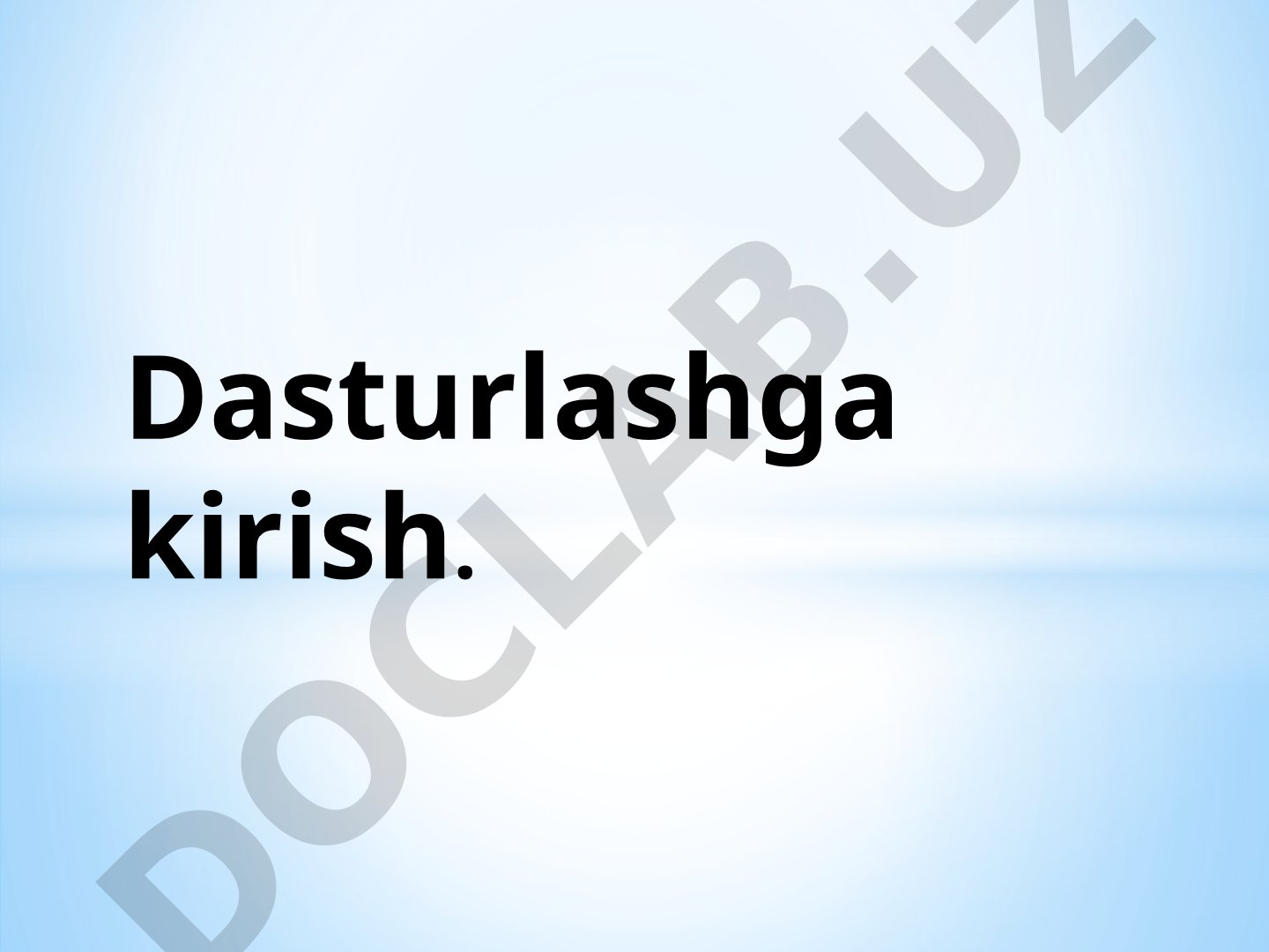C++ Dasturlashga Kirish