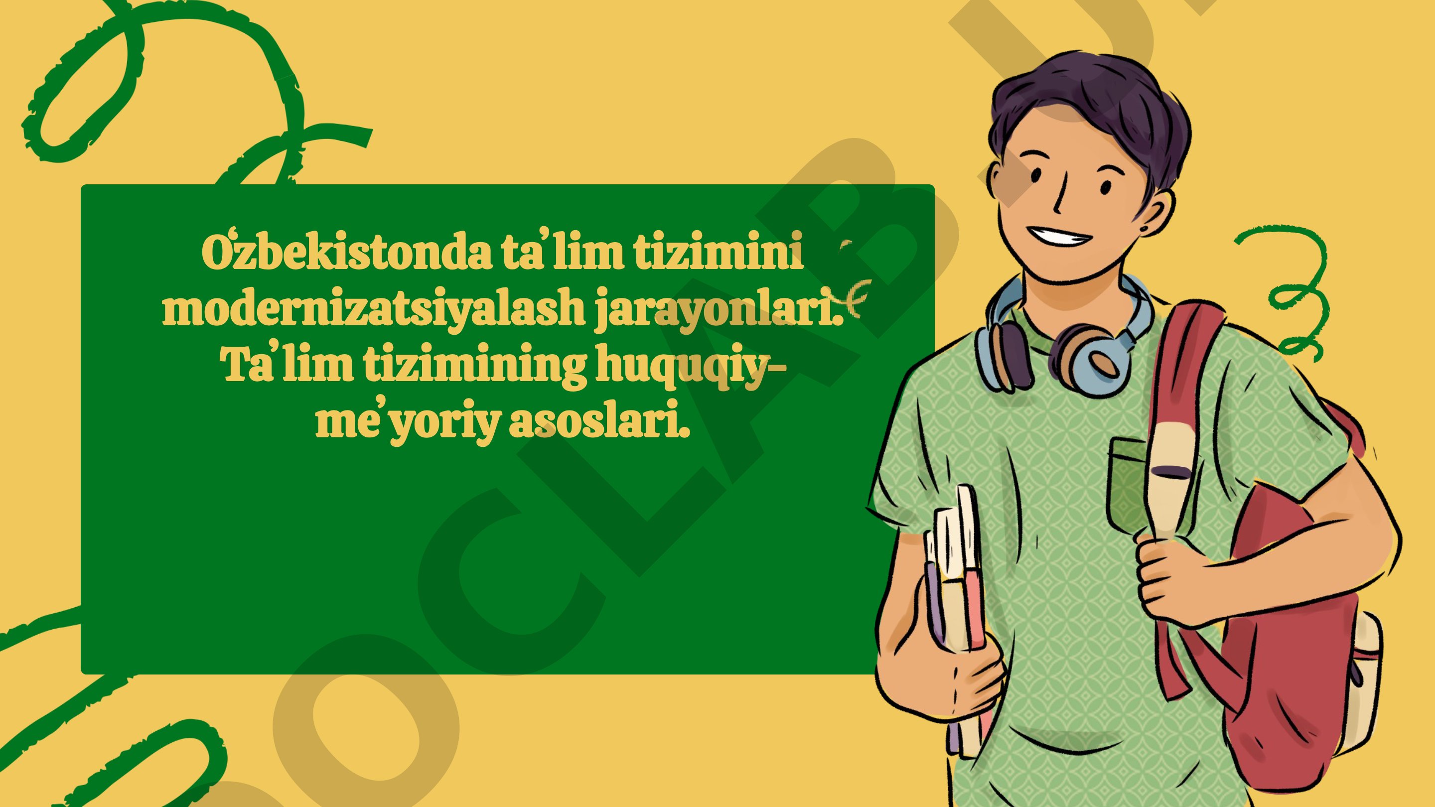 O'zbekistonda Ta'lim Tizimini Modernizatsiyalash