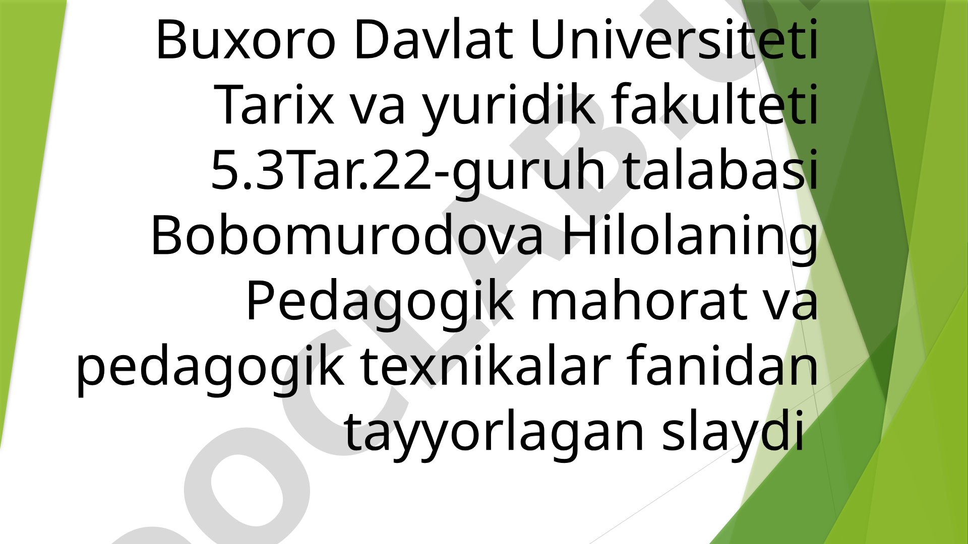 Nutq Texnikasi va Notiqlik Madaniyati Slaydi