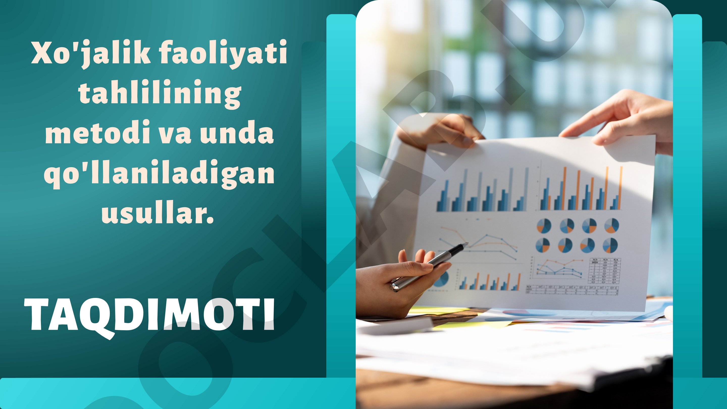 Xo'jalik Faoliyati Tahlili Taqdimoti