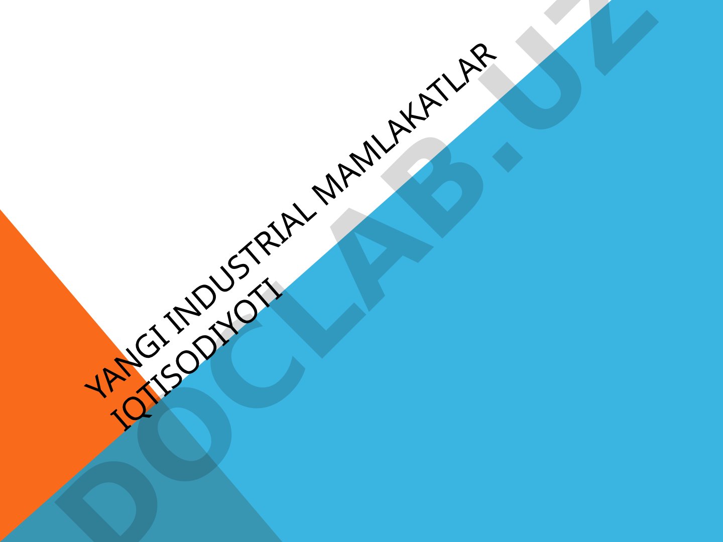 Yangi Industrial Mamlakatlar Iqtisodiyoti