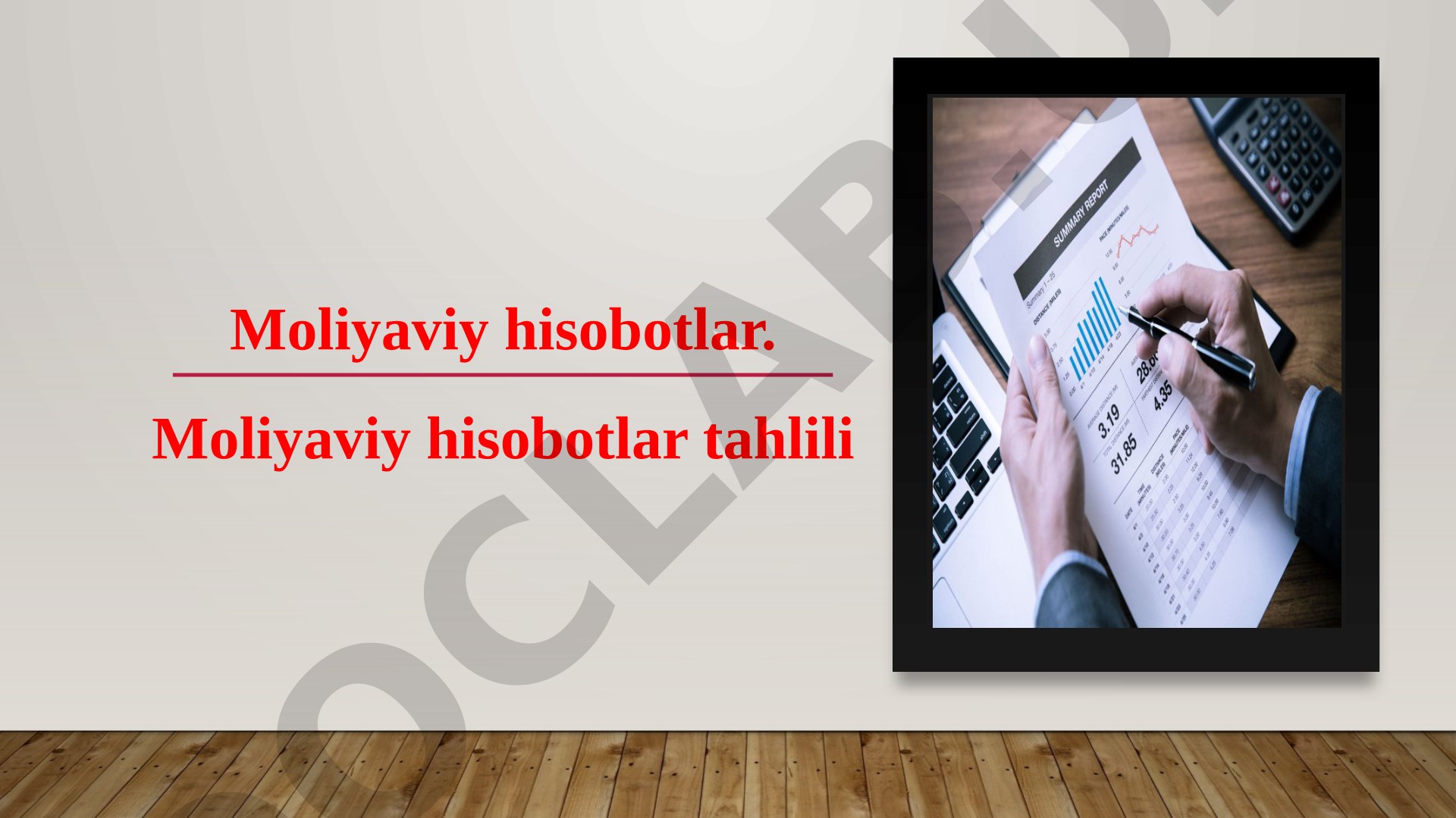 Moliyaviy Hisobotlar