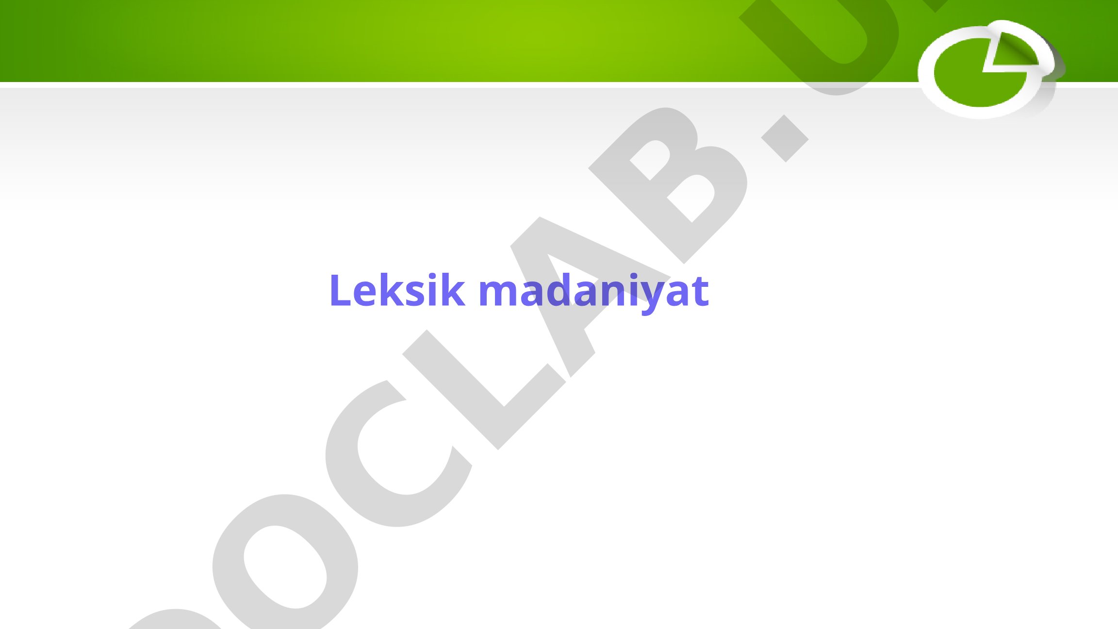 Leksik Madaniyat