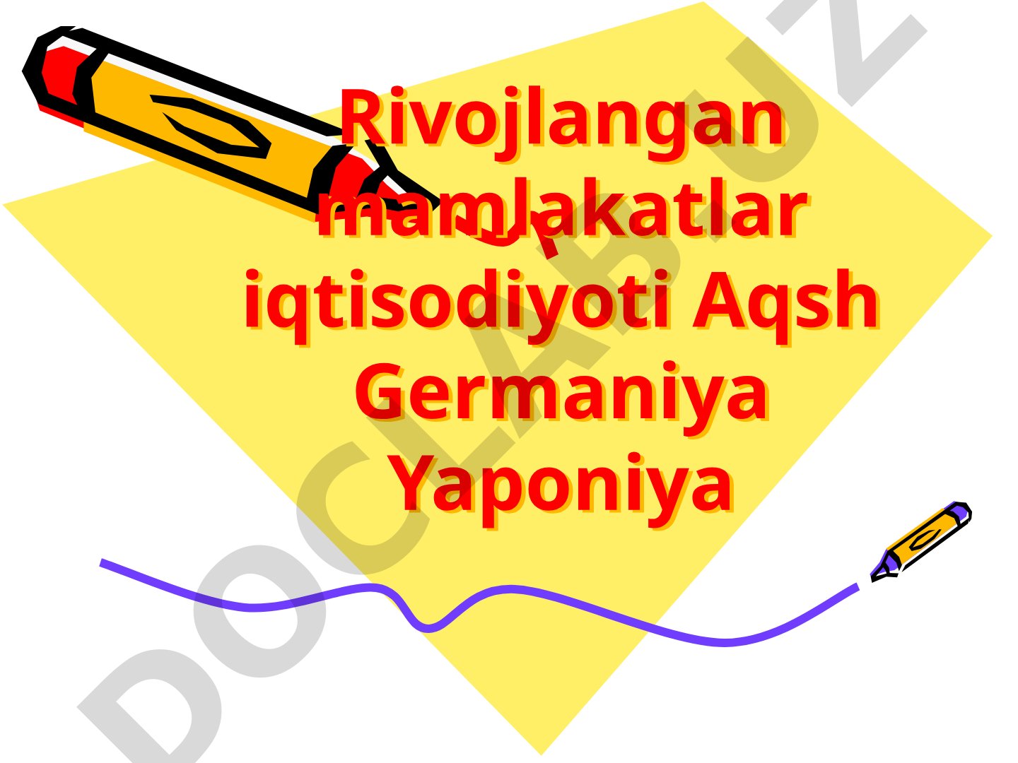 Rivojlangan Mamlakatlar Iqtisodiyoti Tadqiqoti