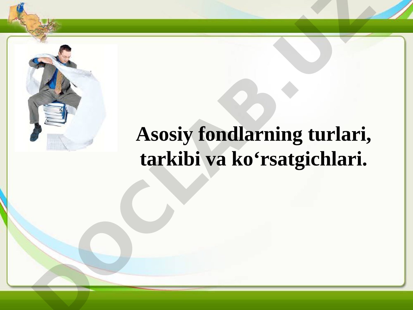 Asosiy fondlar bo'yicha kurs ishi