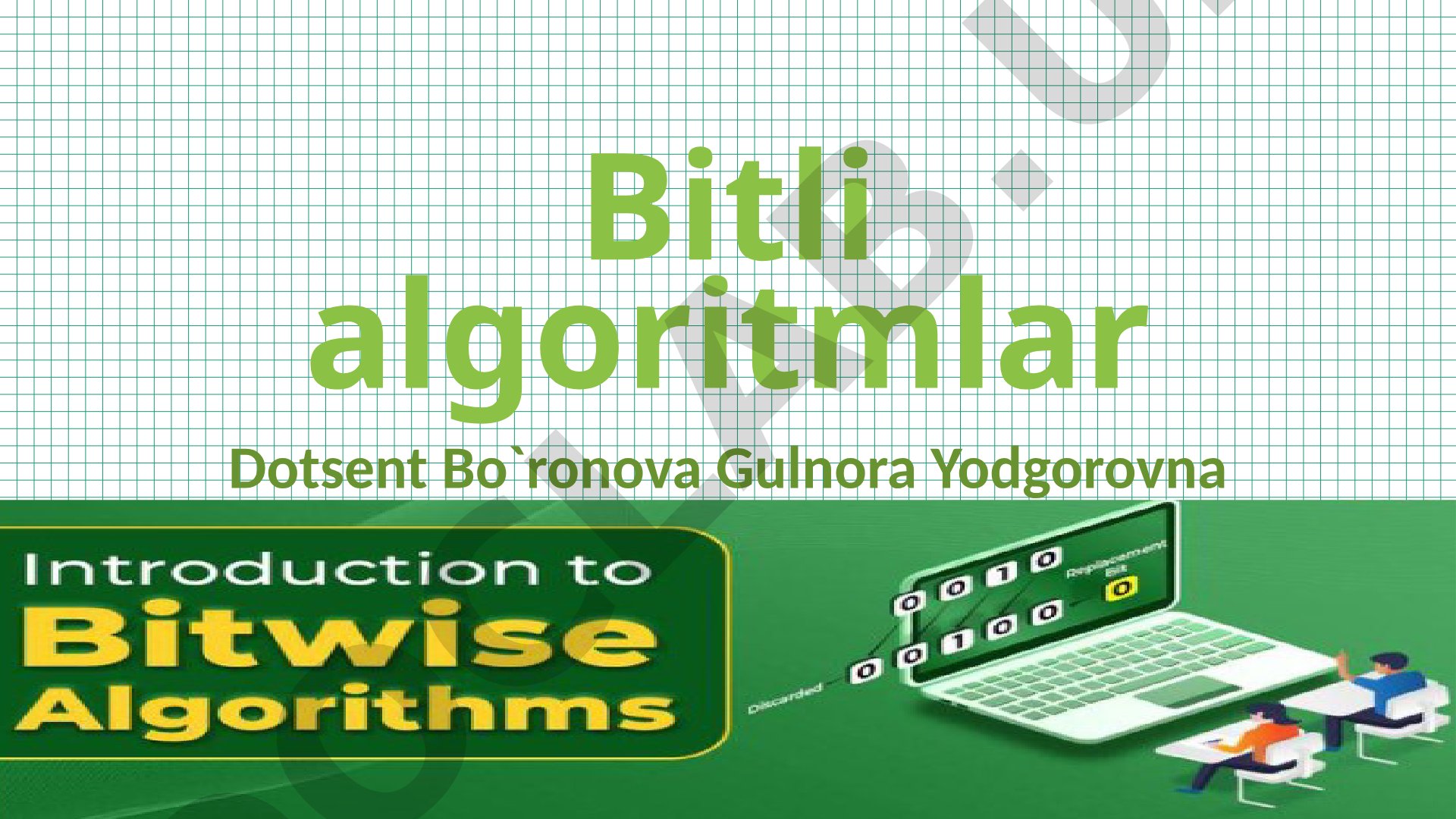 Bitli Algoritmlar