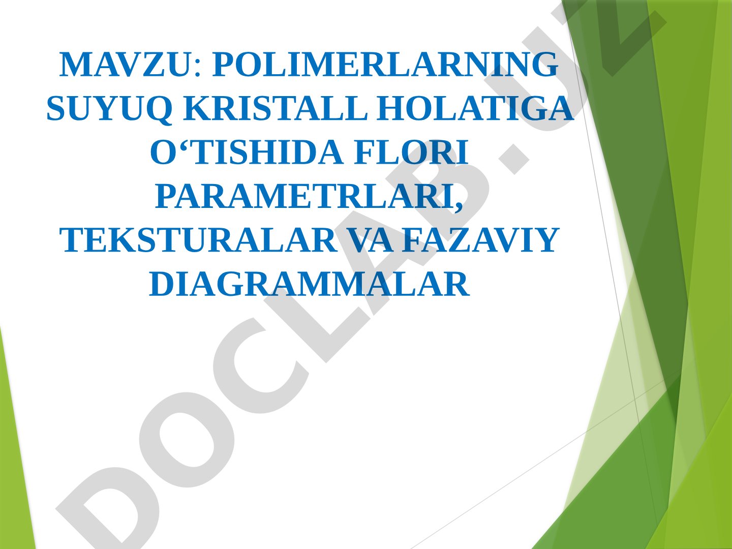 Polimer Suyuq Kristallar Fizikasi