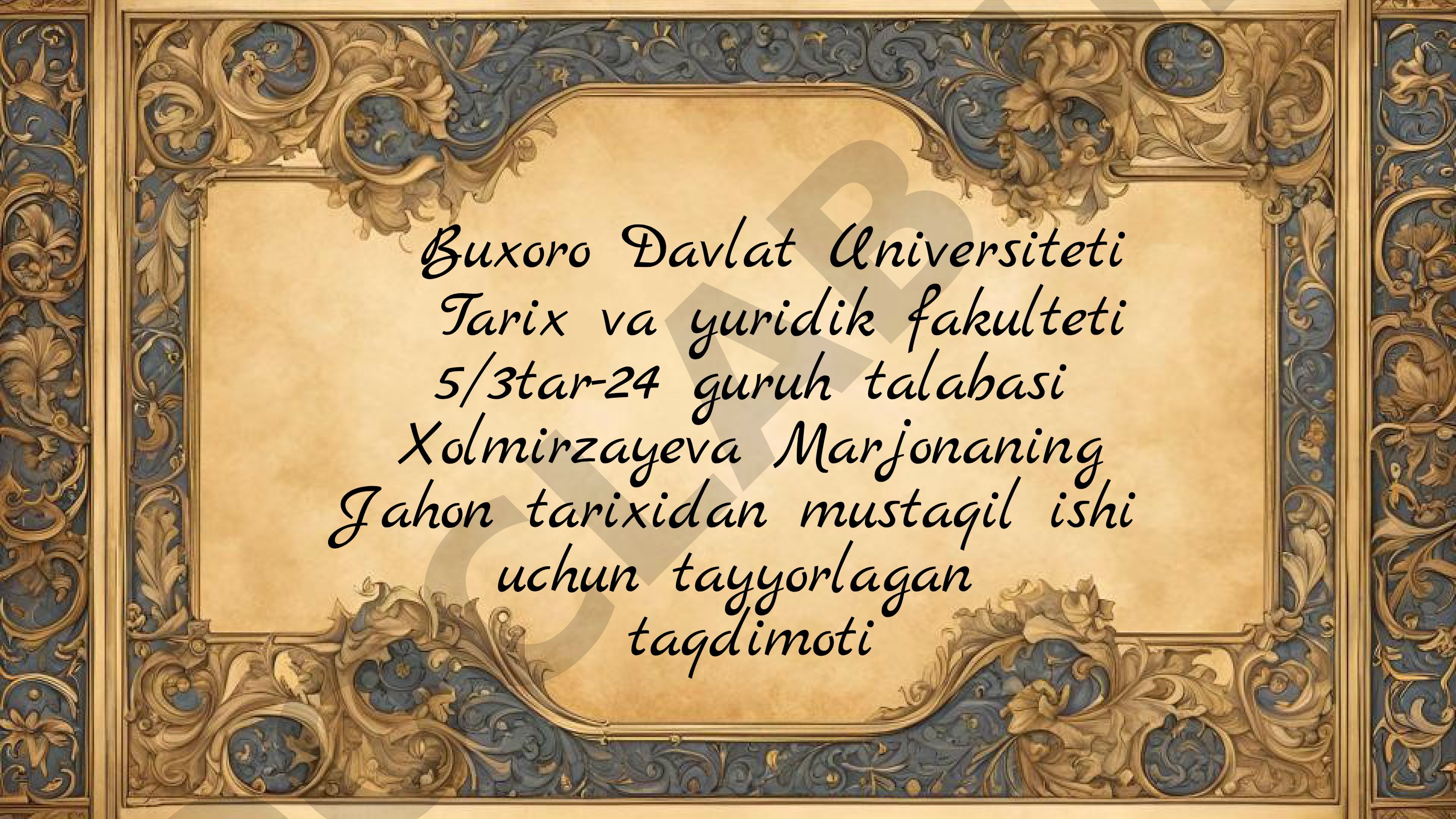 Yustinian I davrida Vizantiya taqdimoti