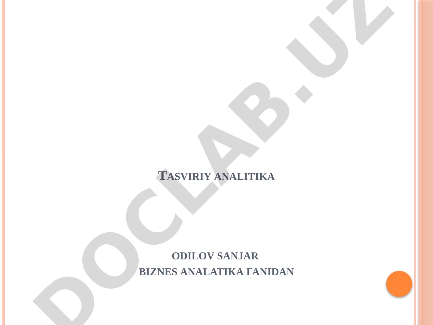 Statistika fanidan reja
