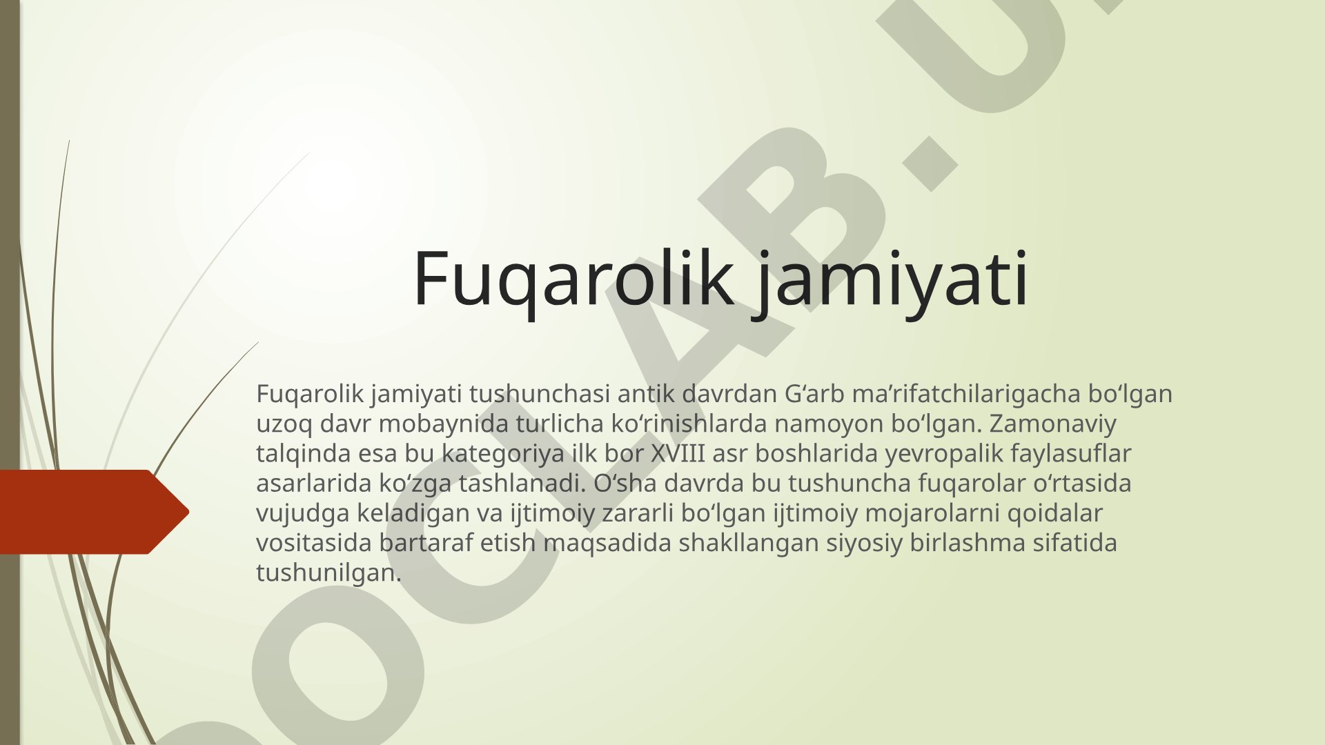 Fuqarolik Jamiyati Tahlili