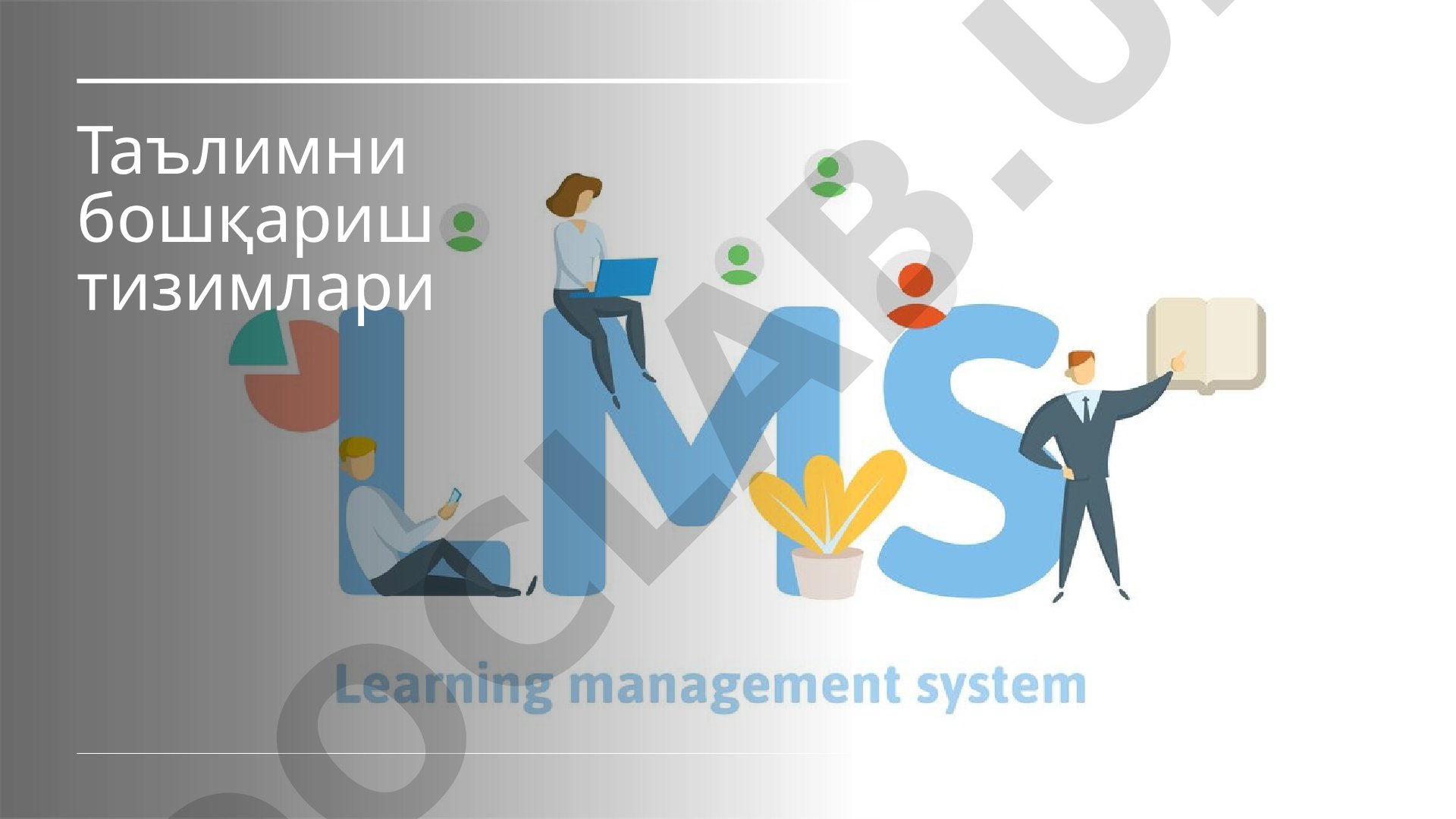 LMS Ta'limni Boshqarish Tizimi