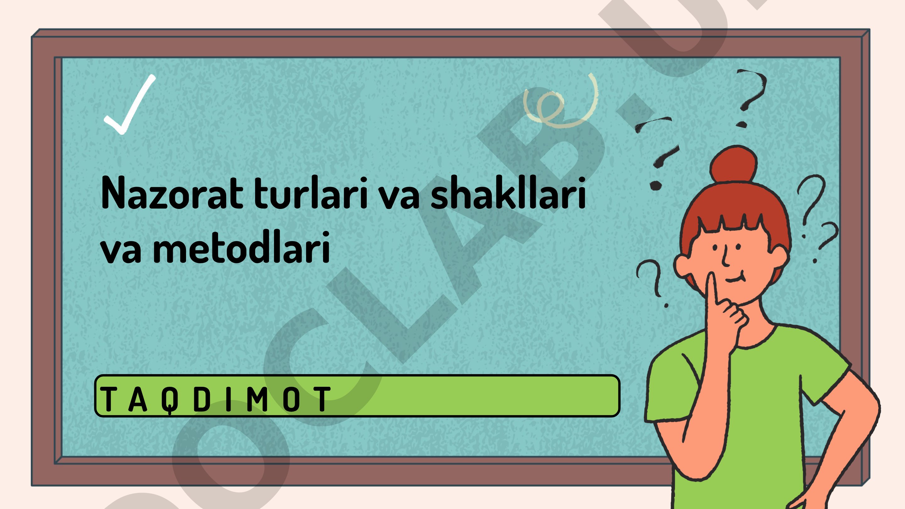 Nazorat Turlari Taqdimoti