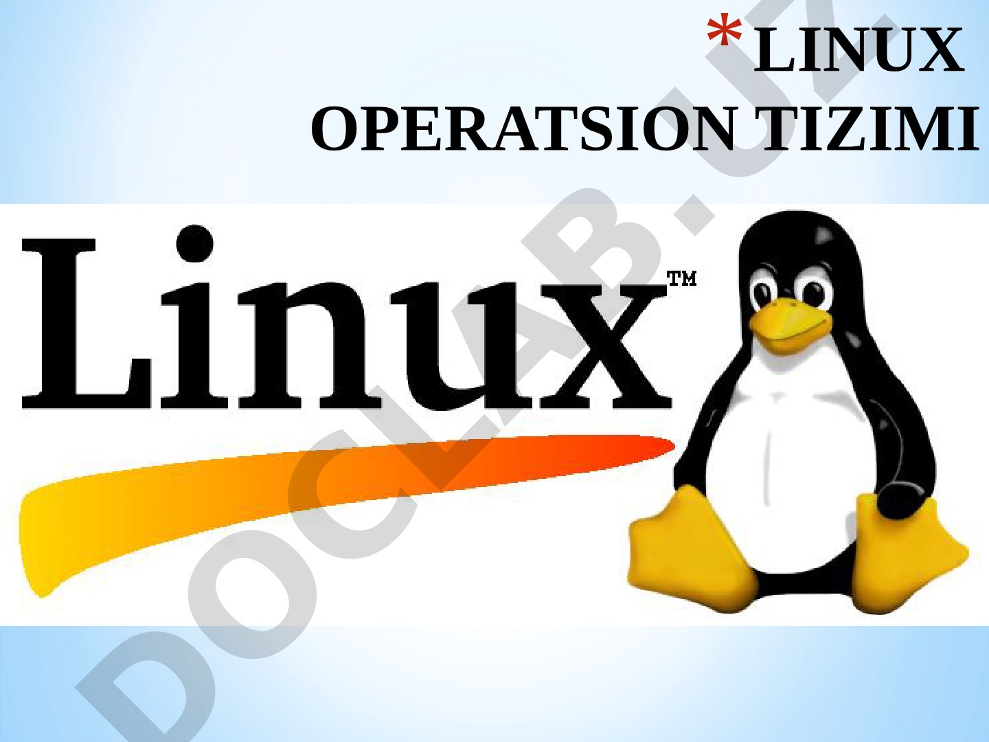 Linux Operatsion Tizimi Tarixi