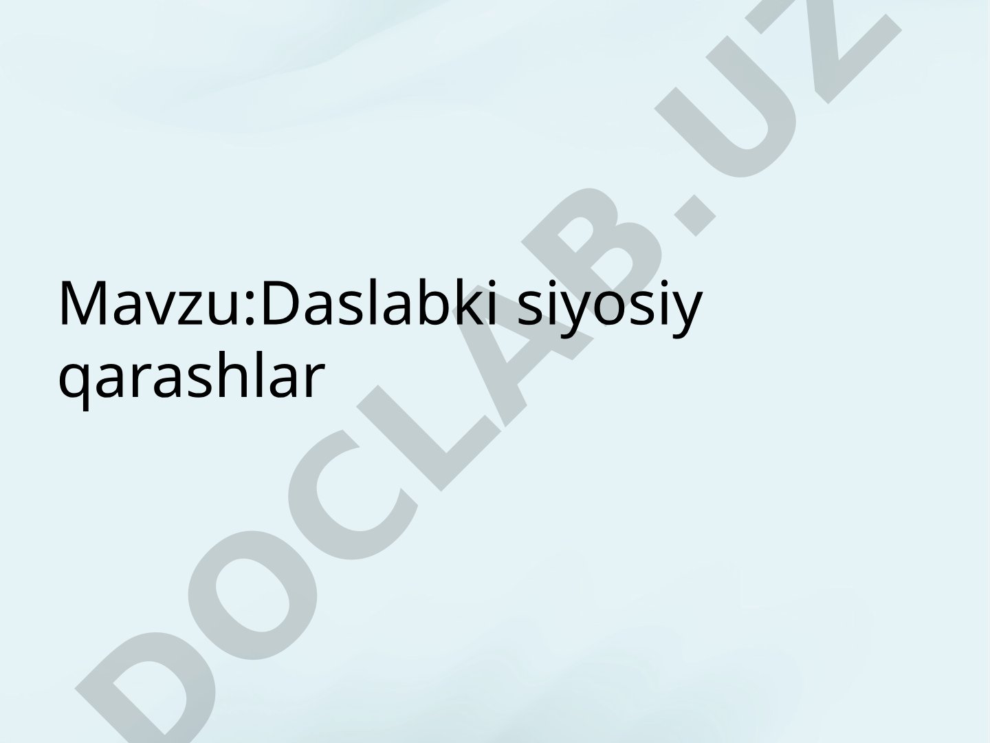 Siyosiy Qarashlar Tadqiqoti