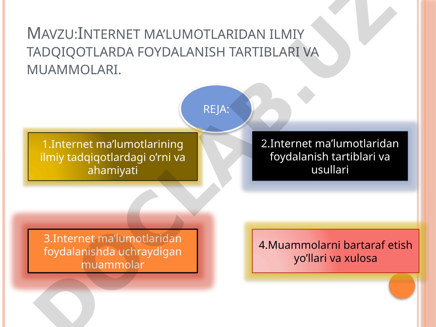 Internet ma'lumotlaridan ilmiy tadqiqotlarda foydalanish