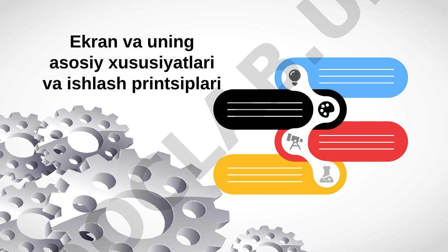 Ekranlar va ularning ishlash tamoyillari