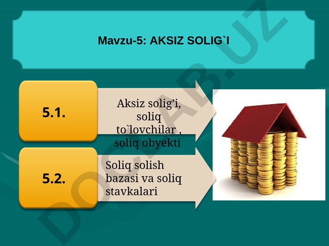 Aksiz solig'i