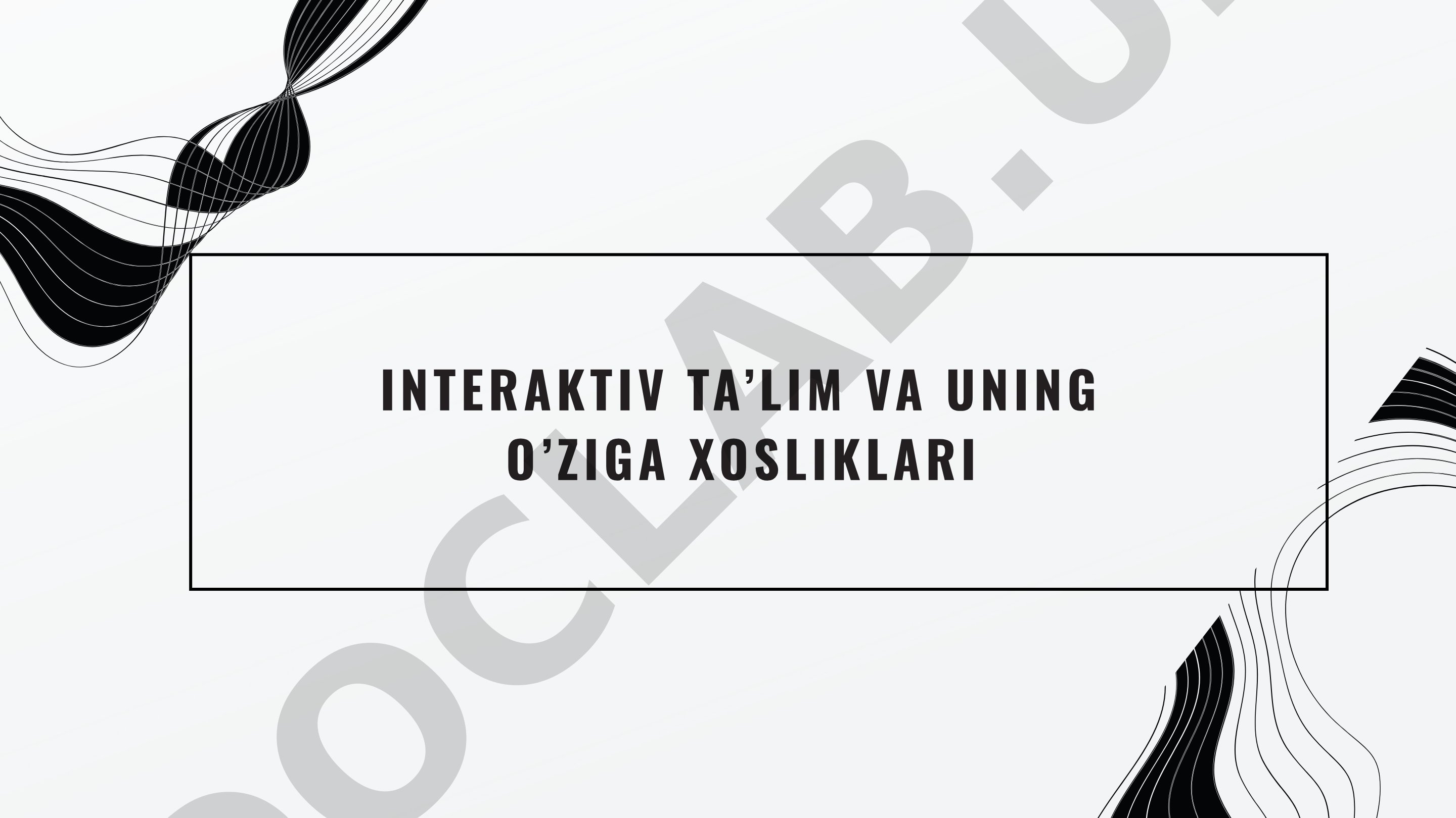 Interaktiv Ta'lim