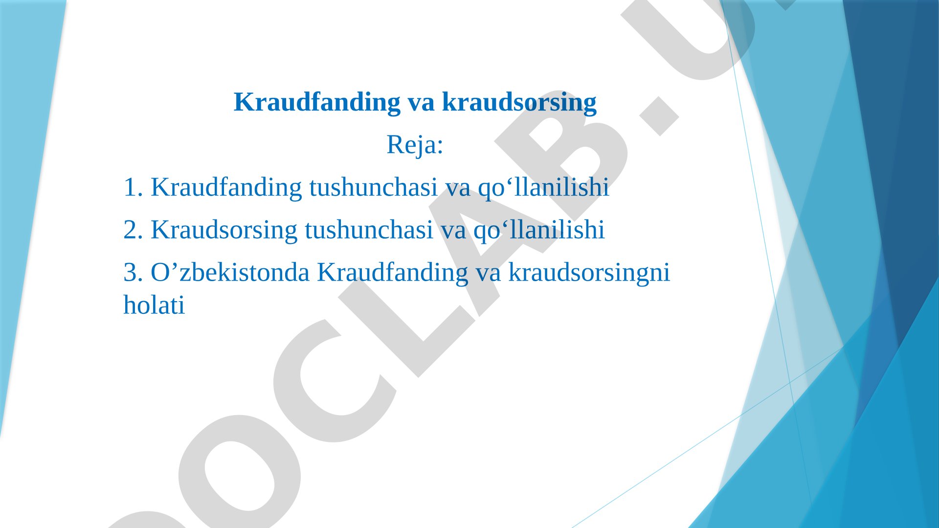 Kraudfanding va Kraudsorsing Tadqiqoti