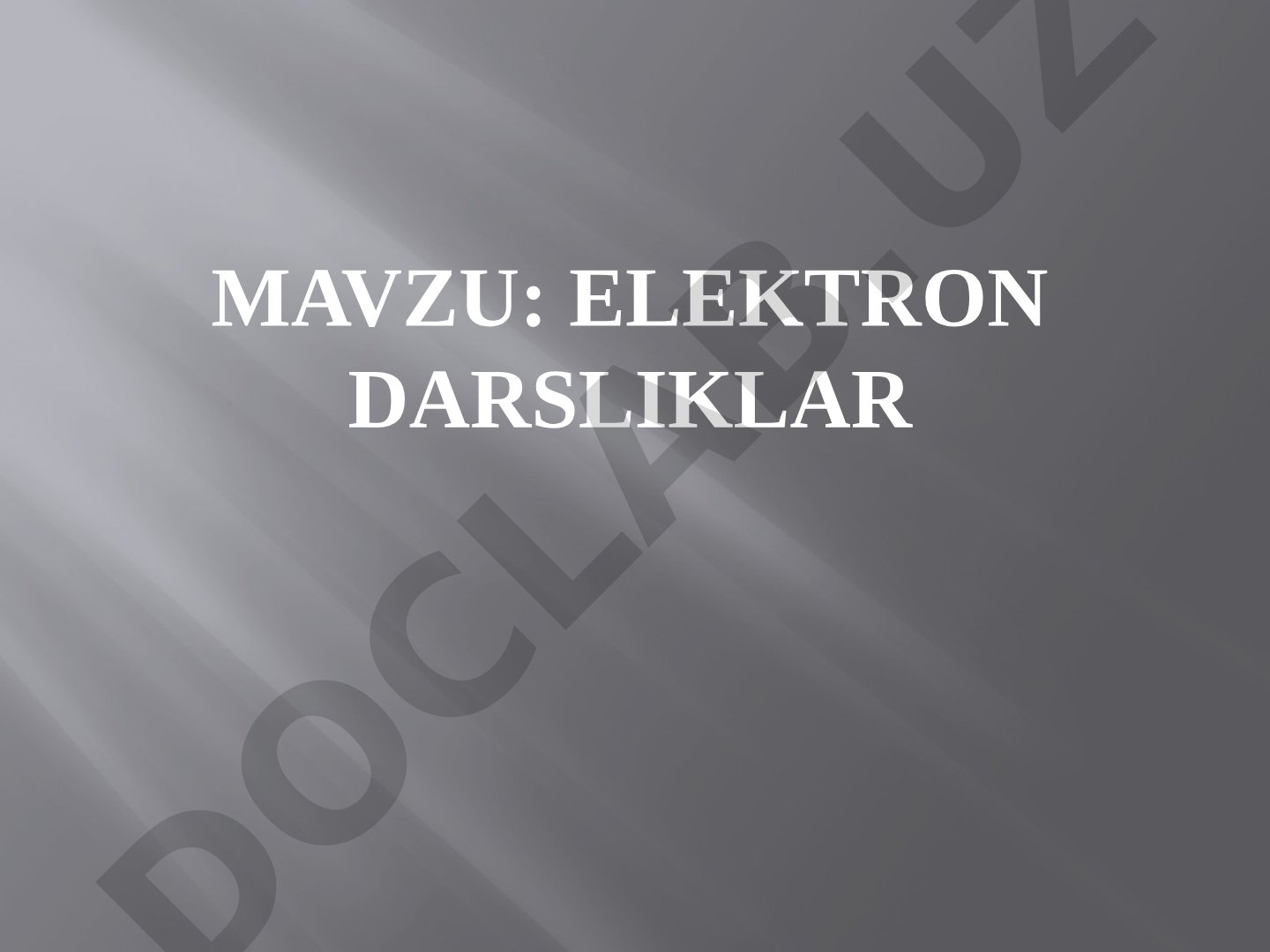 Elektron darsliklar